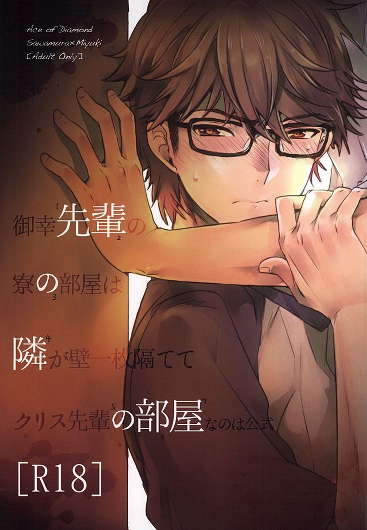 Recommended BL manga "先輩の隣の部屋【ダイヤのA/沢御】" cover image