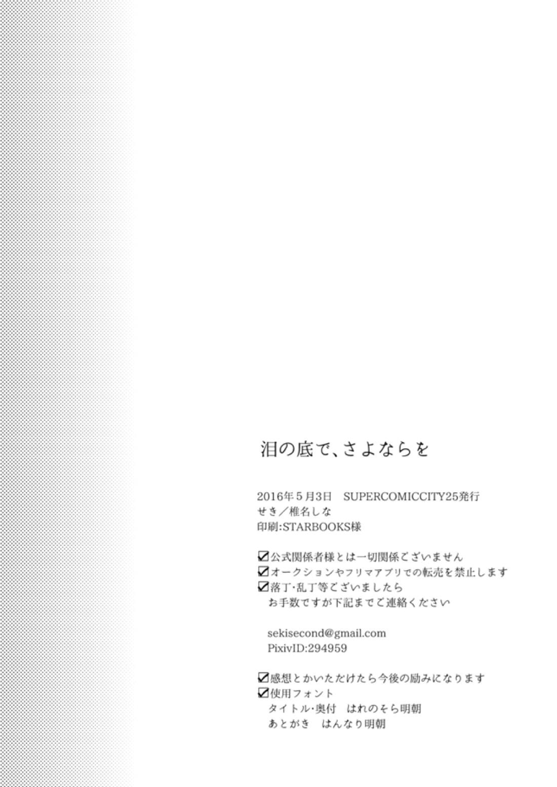 泪の底で、さよならを【アクエリオンEVOL/カグラ×ジン】 page 30