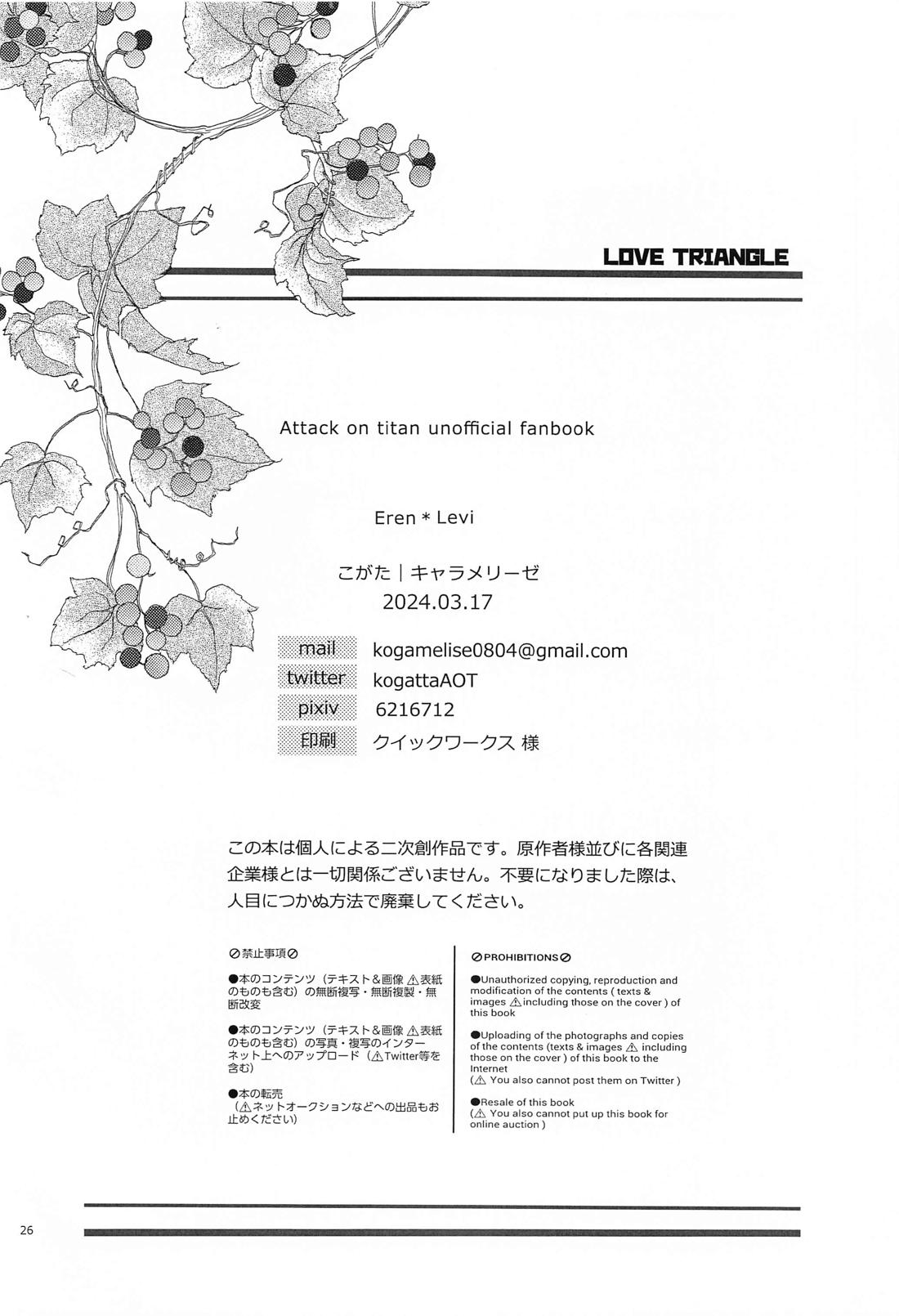 LOVE TRIANGLE【進撃の巨人/エレリ】 page 25