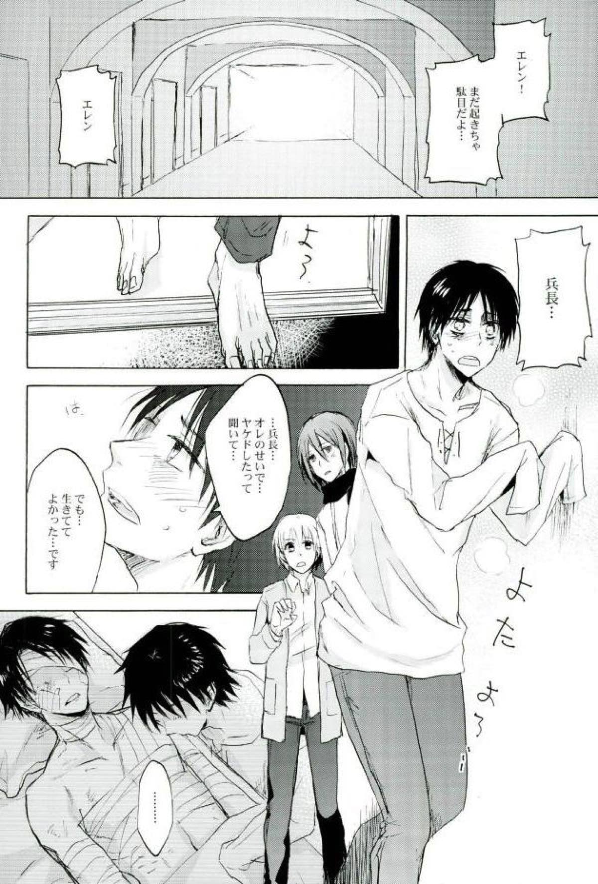 名前を呼んで手を握って骨まで認めて貴方の声でオレを引き戻して【進撃の巨人/リヴァエレ】 page 11