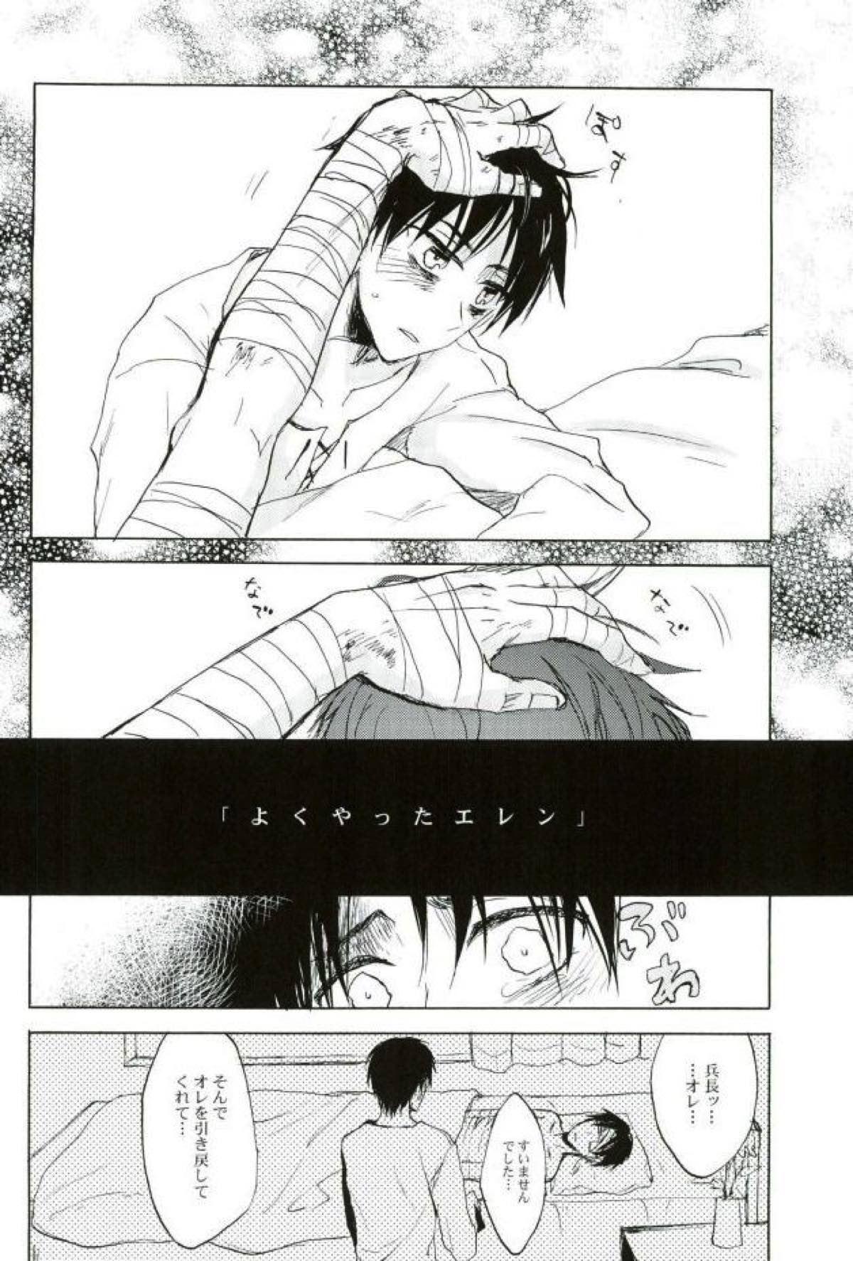 名前を呼んで手を握って骨まで認めて貴方の声でオレを引き戻して【進撃の巨人/リヴァエレ】 page 13