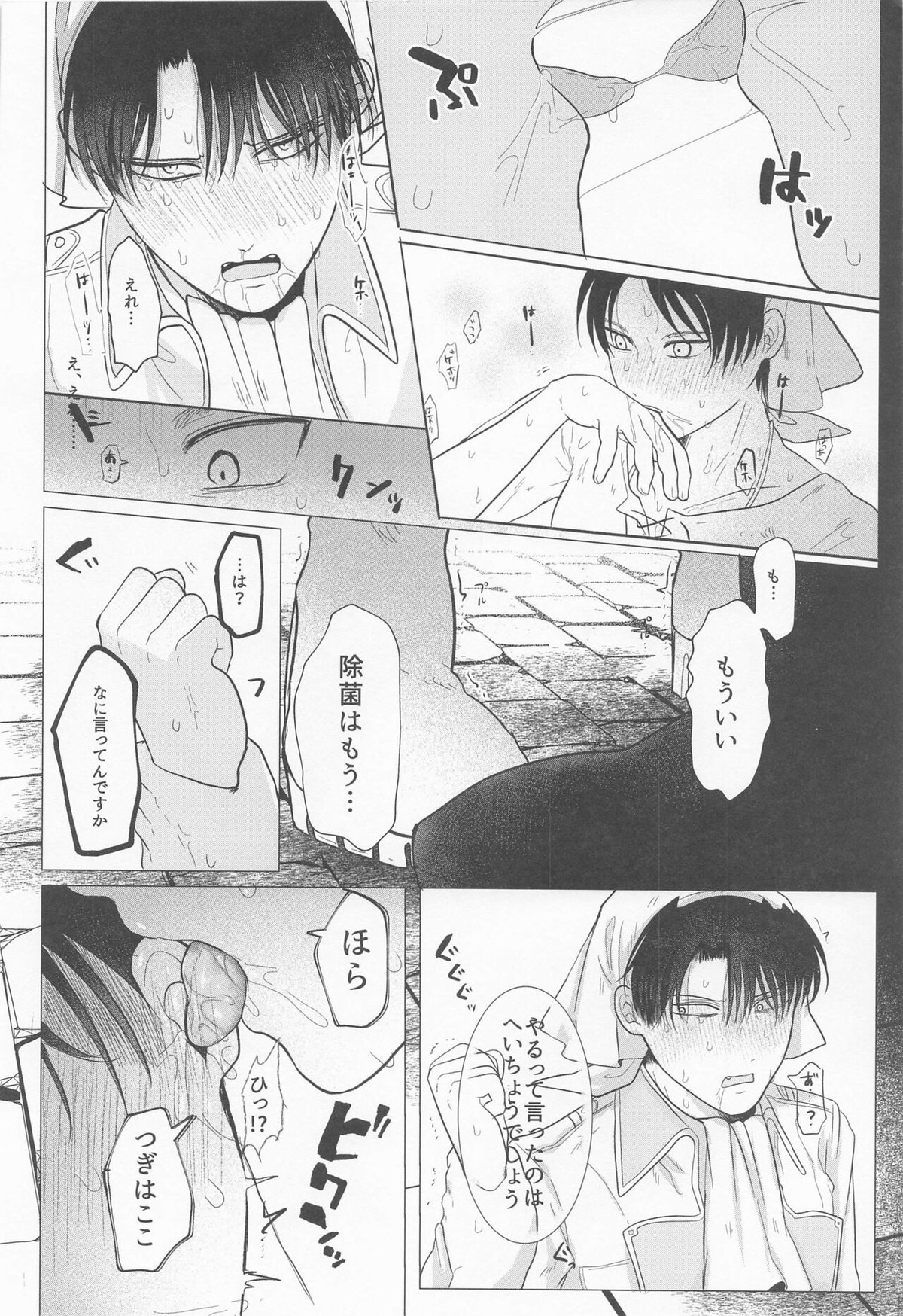 15歳くんが除菌長の体内除菌する本【進撃の巨人/エレリ】 page 13