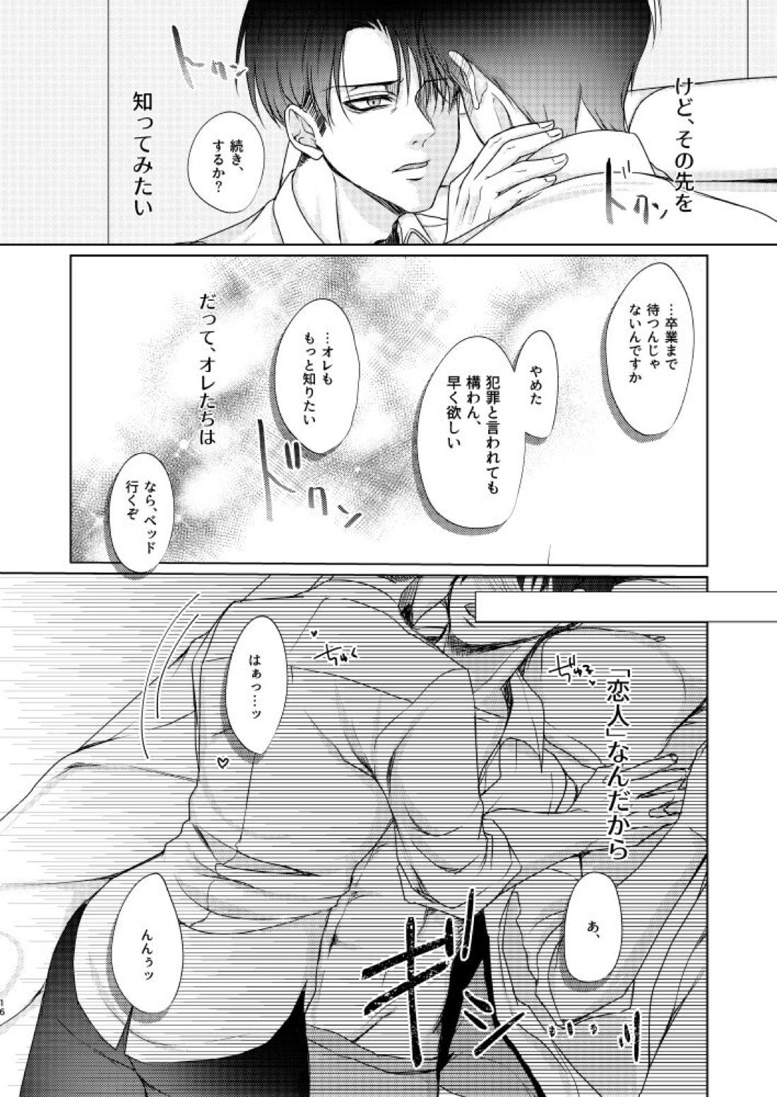 だって恋人なんだから【進撃の巨人/リヴァエレ】 page 15