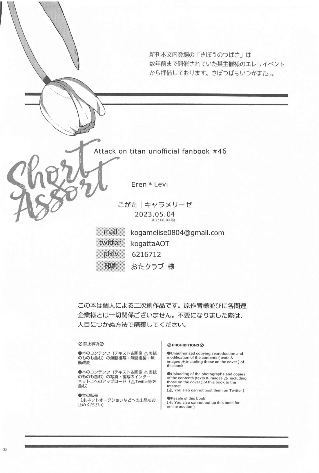 Short×Assort【進撃の巨人/エレリ】 page 21