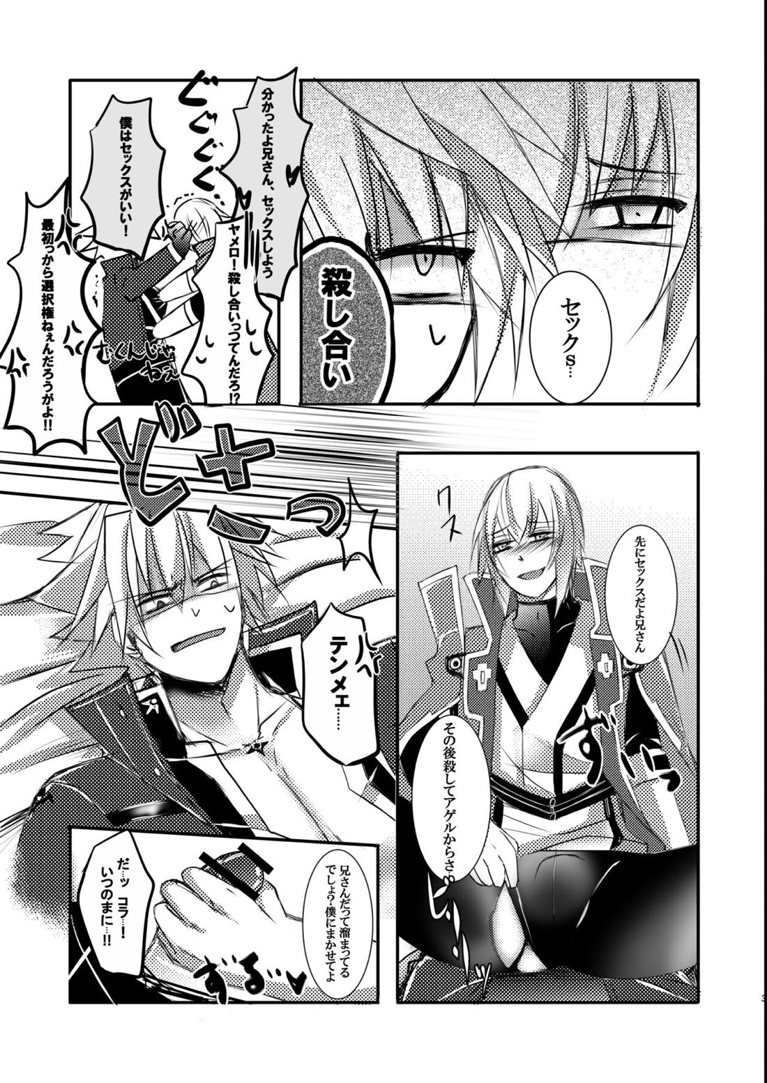僕はね、兄さんなら兄さんでさえあればそれでいいんだよ 勿論殺意だけどね。【BLAZBLUE/ラグジン】 page 24