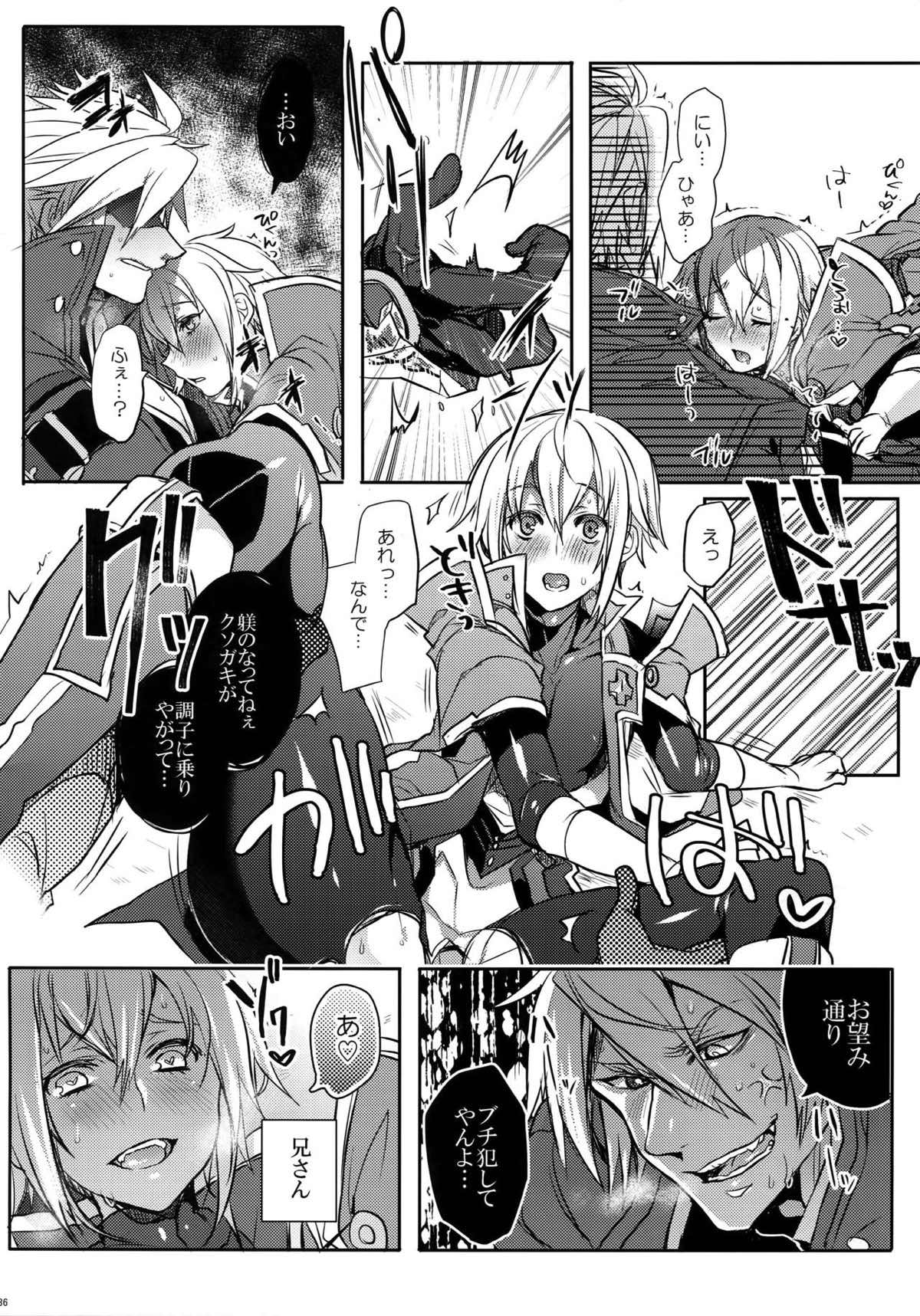 とある衛士の妄想日誌【BLAZBLUE/ラグジン】 page 37