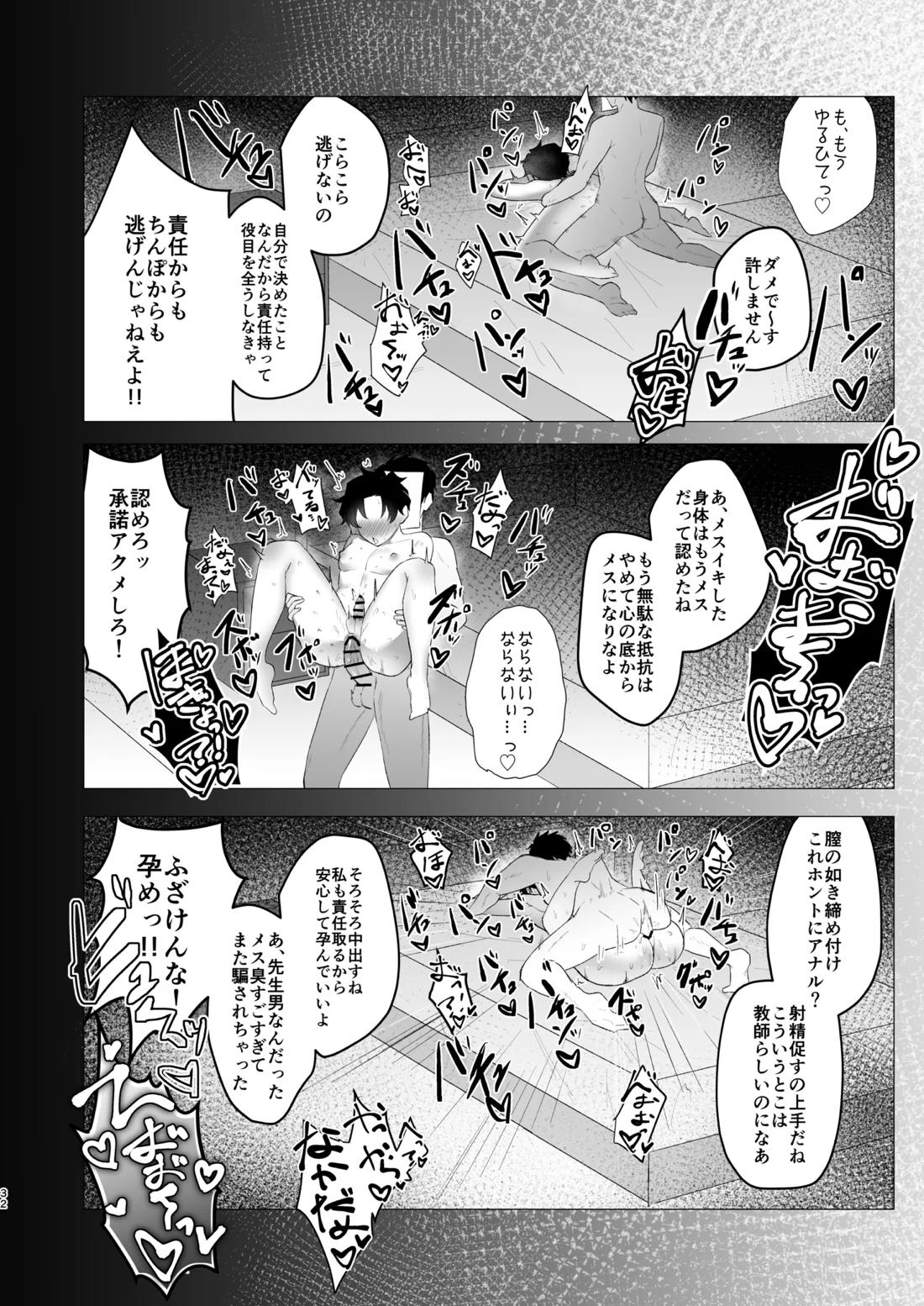 先生の堕とし方【ブルーアーカイブ/モブ×アニメ先生】 page 32