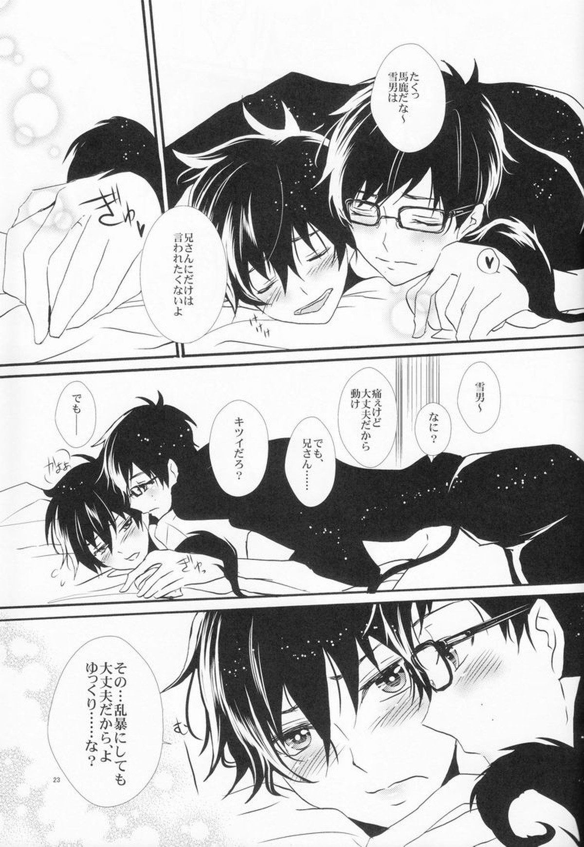 双やひと夜【青の祓魔師/雪燐】 page 22
