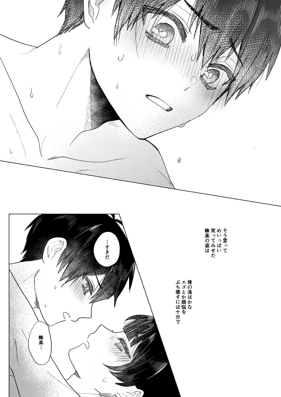 全力思春期!!【ブルーロック/潔蜂】 page 42
