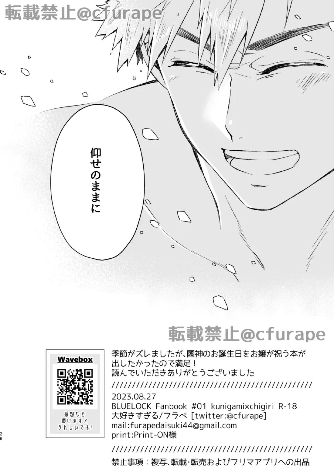 HAPPYBIRTHDAY MYヒーロー【ブルーロック/くにちぎ】 page 25