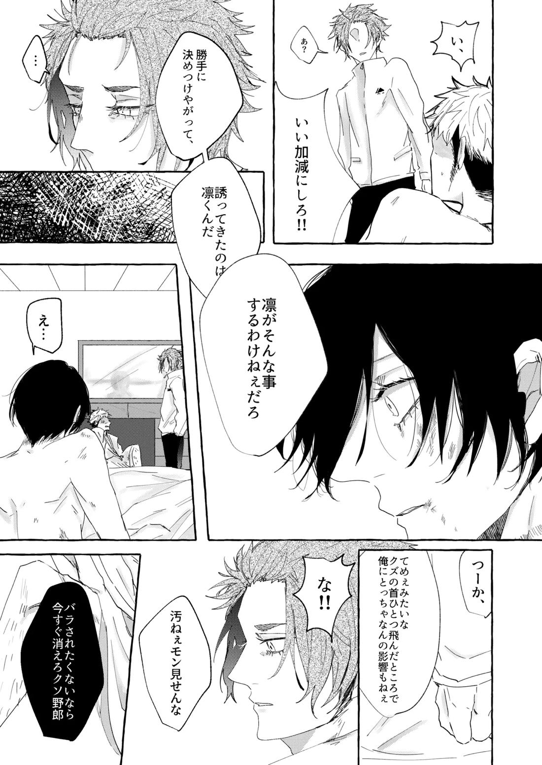 骨の髄まで愛せよ【ブルーロック/モブ×凛】 page 22