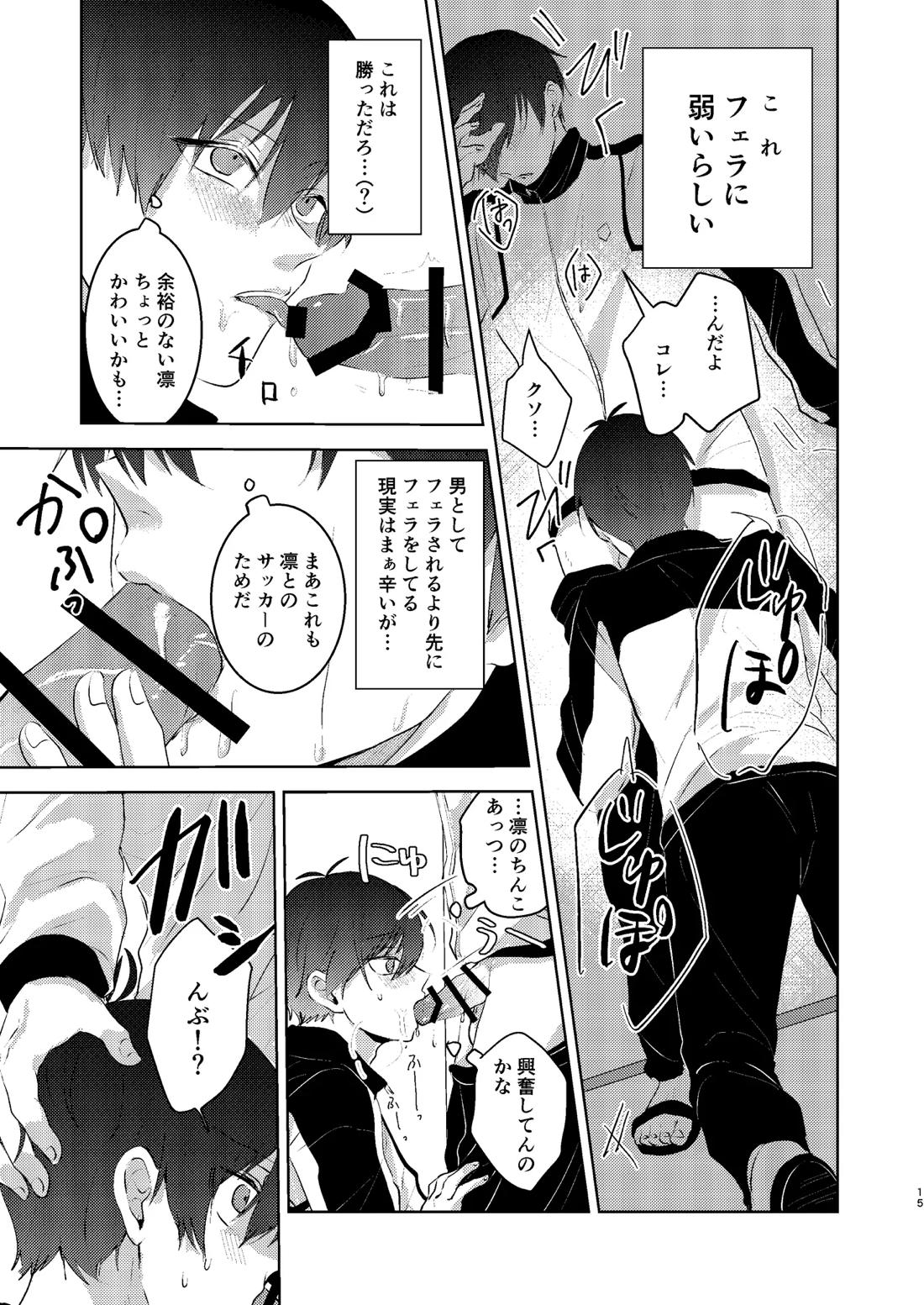 性教育のなってないお前に教える10のコト【ブルーロック/凛潔】 page 14