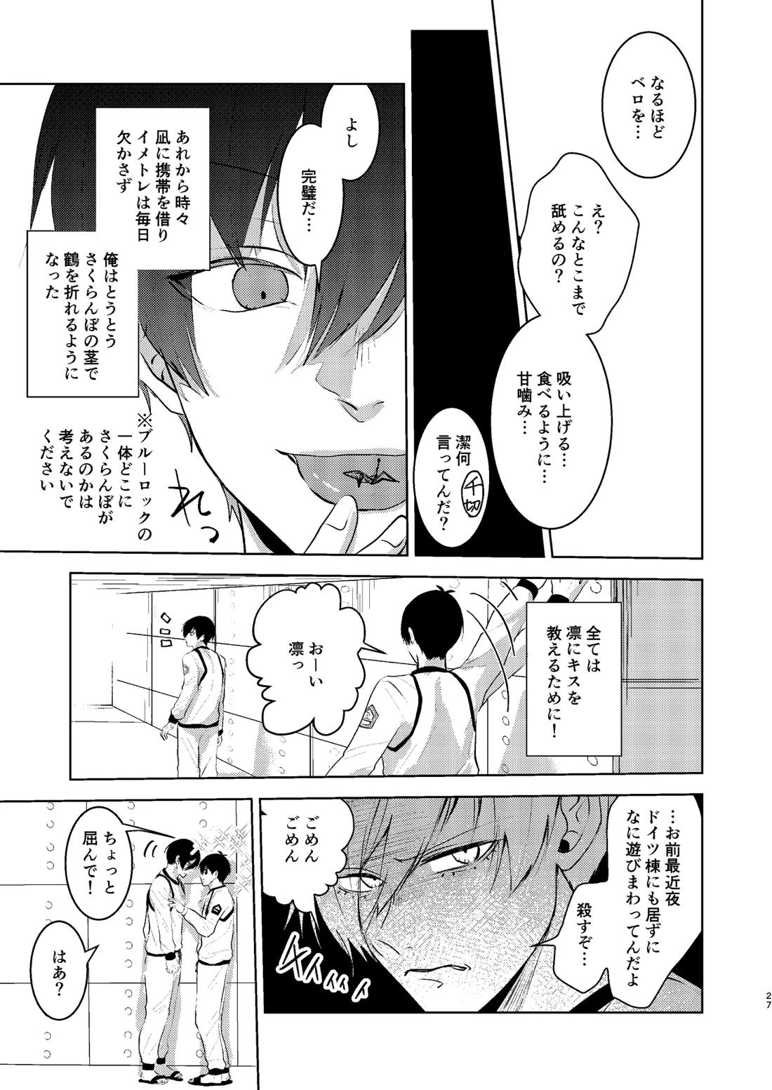 性教育のなってないお前に教える10のコト【ブルーロック/凛潔】 page 26