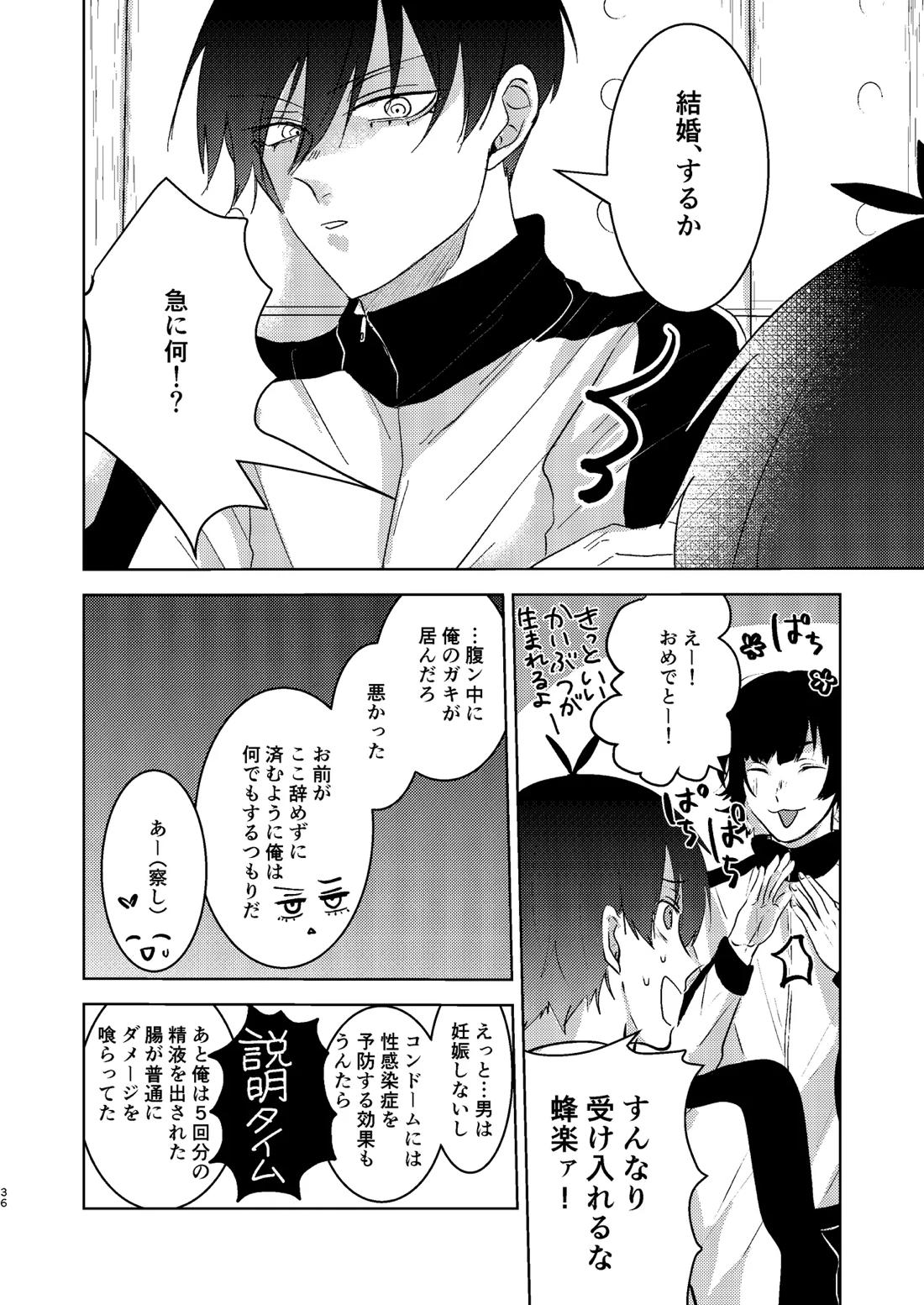 性教育のなってないお前に教える10のコト【ブルーロック/凛潔】 page 35