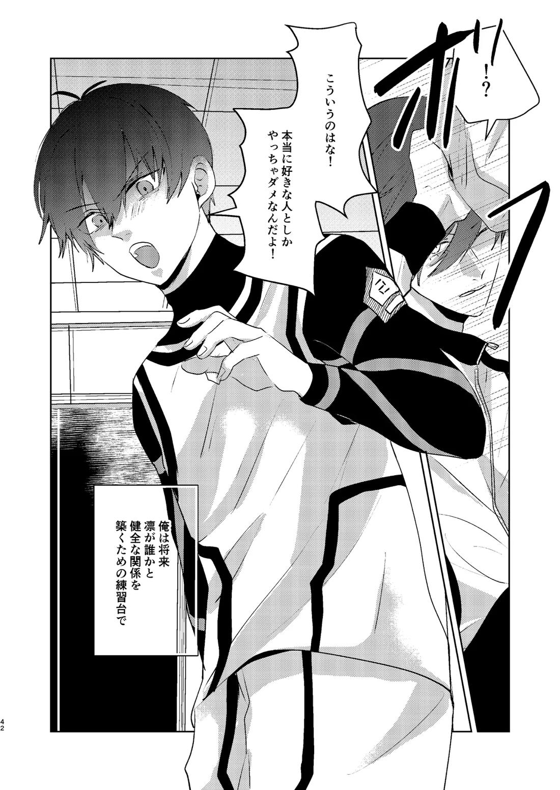性教育のなってないお前に教える10のコト【ブルーロック/凛潔】 page 41