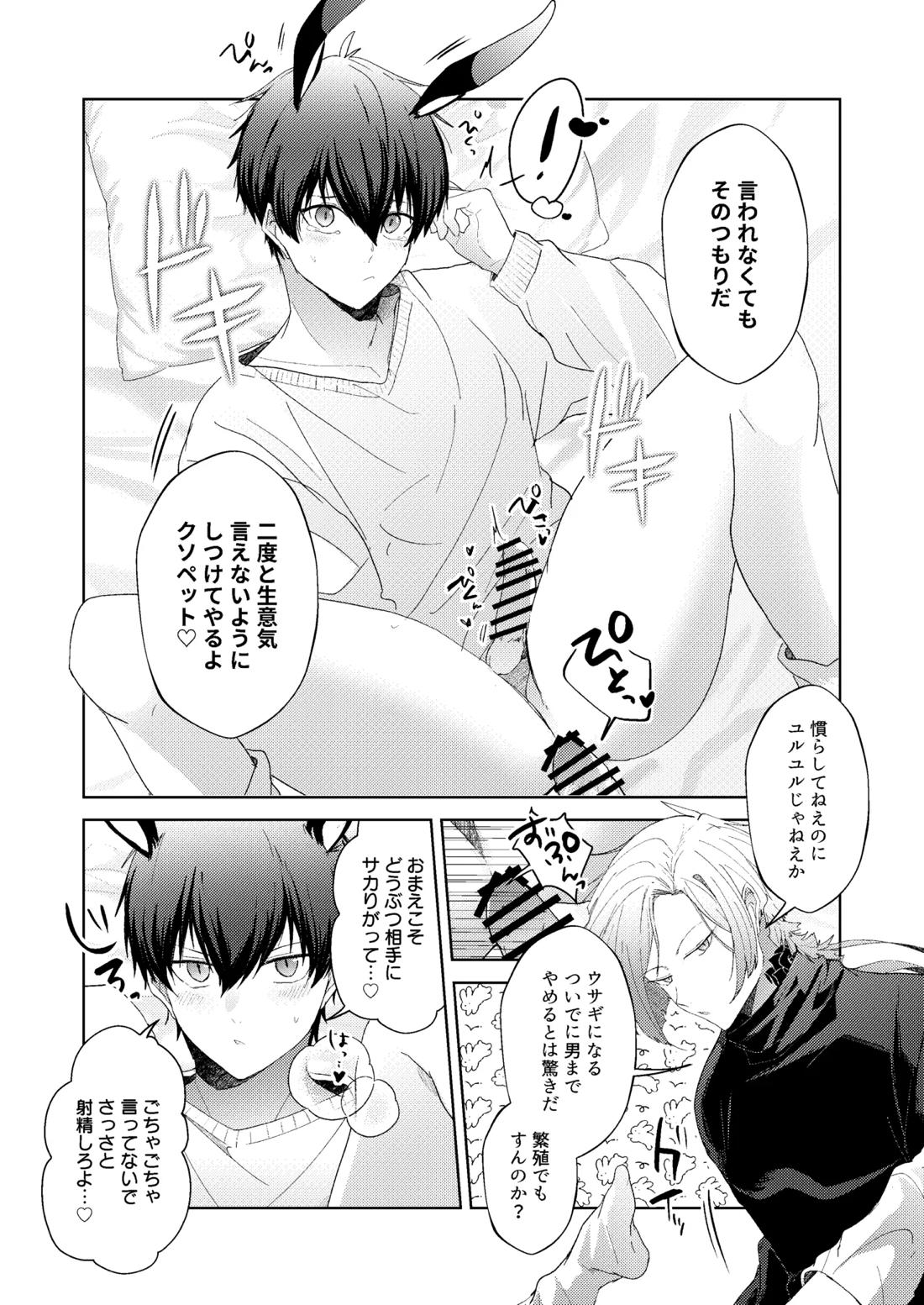 どうぶつマウントバトル【ブルーロック/カイ潔】 page 19