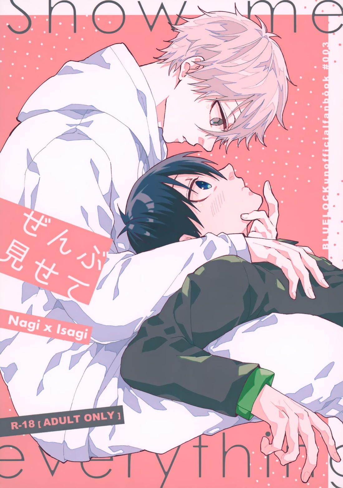 Recommended BL manga "ぜんぶ見せて【ブルーロック/凪潔】" cover image