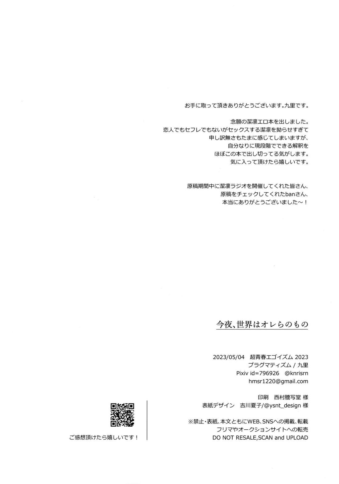 今夜、世界はオレらのもの【ブルーロック/潔凛】 page 29