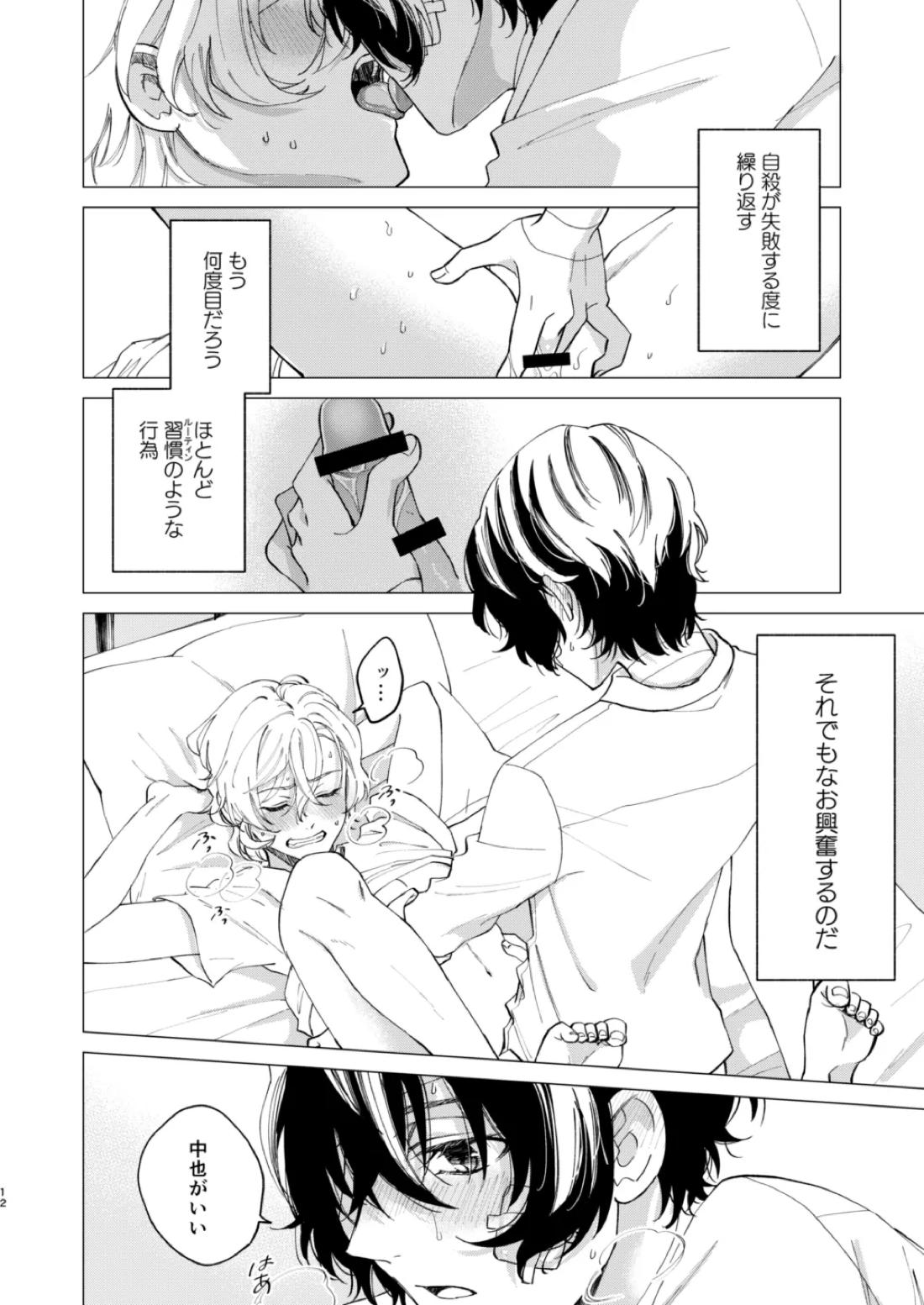 グラデーション【文豪ストレイドッグス/太中】 page 11