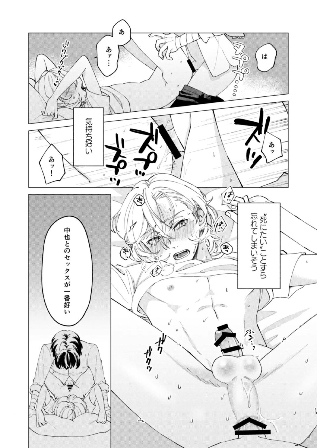 グラデーション【文豪ストレイドッグス/太中】 page 12