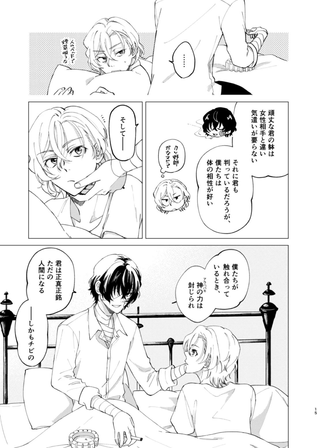 グラデーション【文豪ストレイドッグス/太中】 page 14