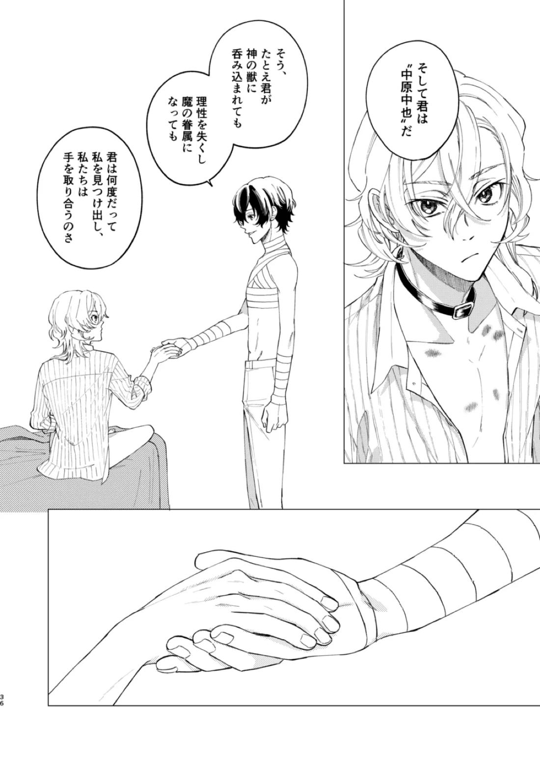 グラデーション【文豪ストレイドッグス/太中】 page 35