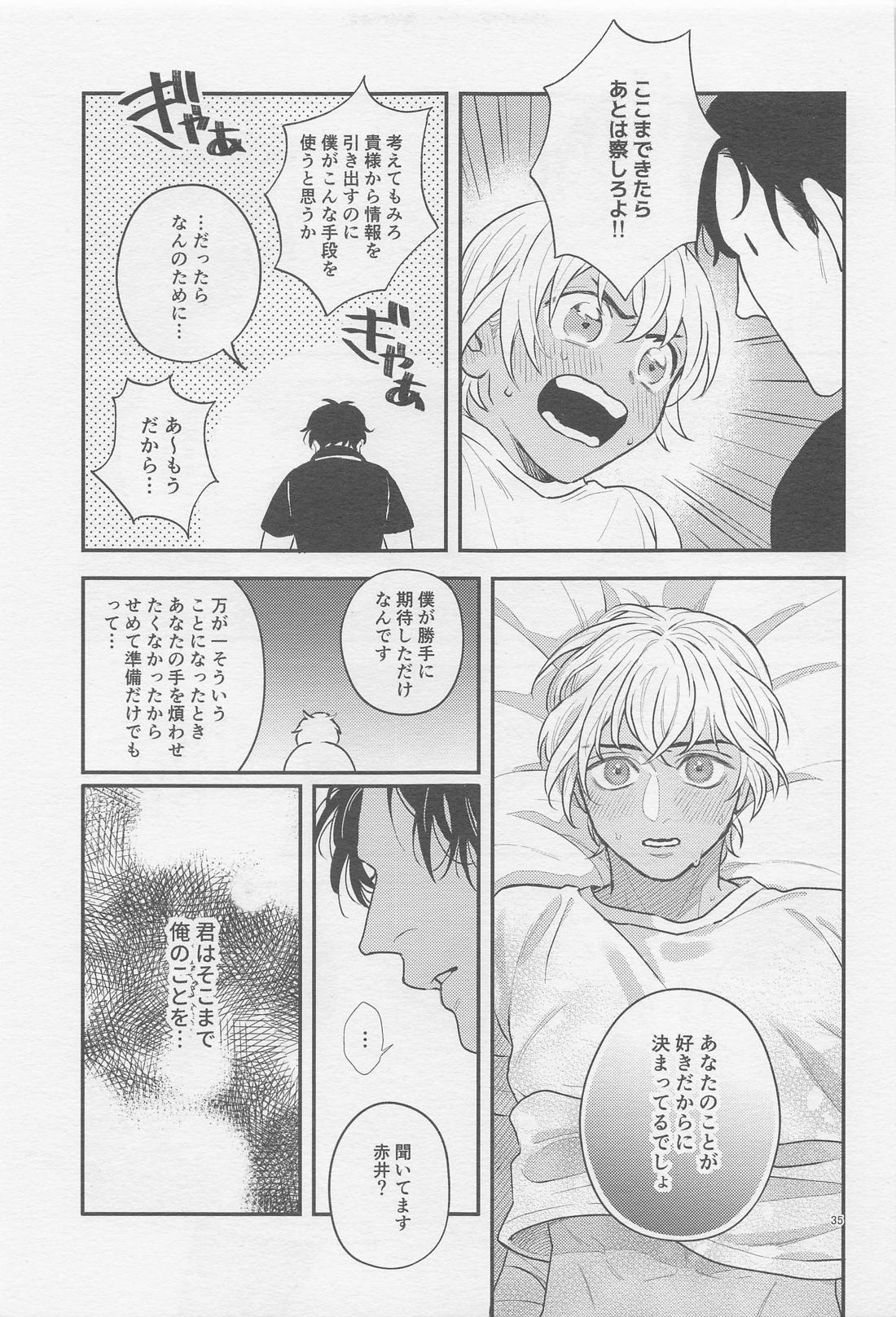 The first．．．【名探偵コナン/赤降(赤井×降谷)】 page 34