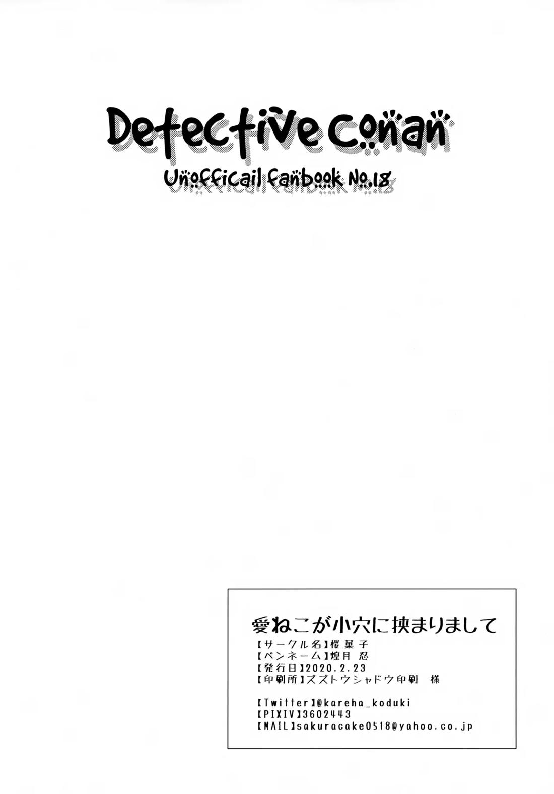 愛ねこが小穴に挟まりまして【名探偵コナン/降コ】 page 25