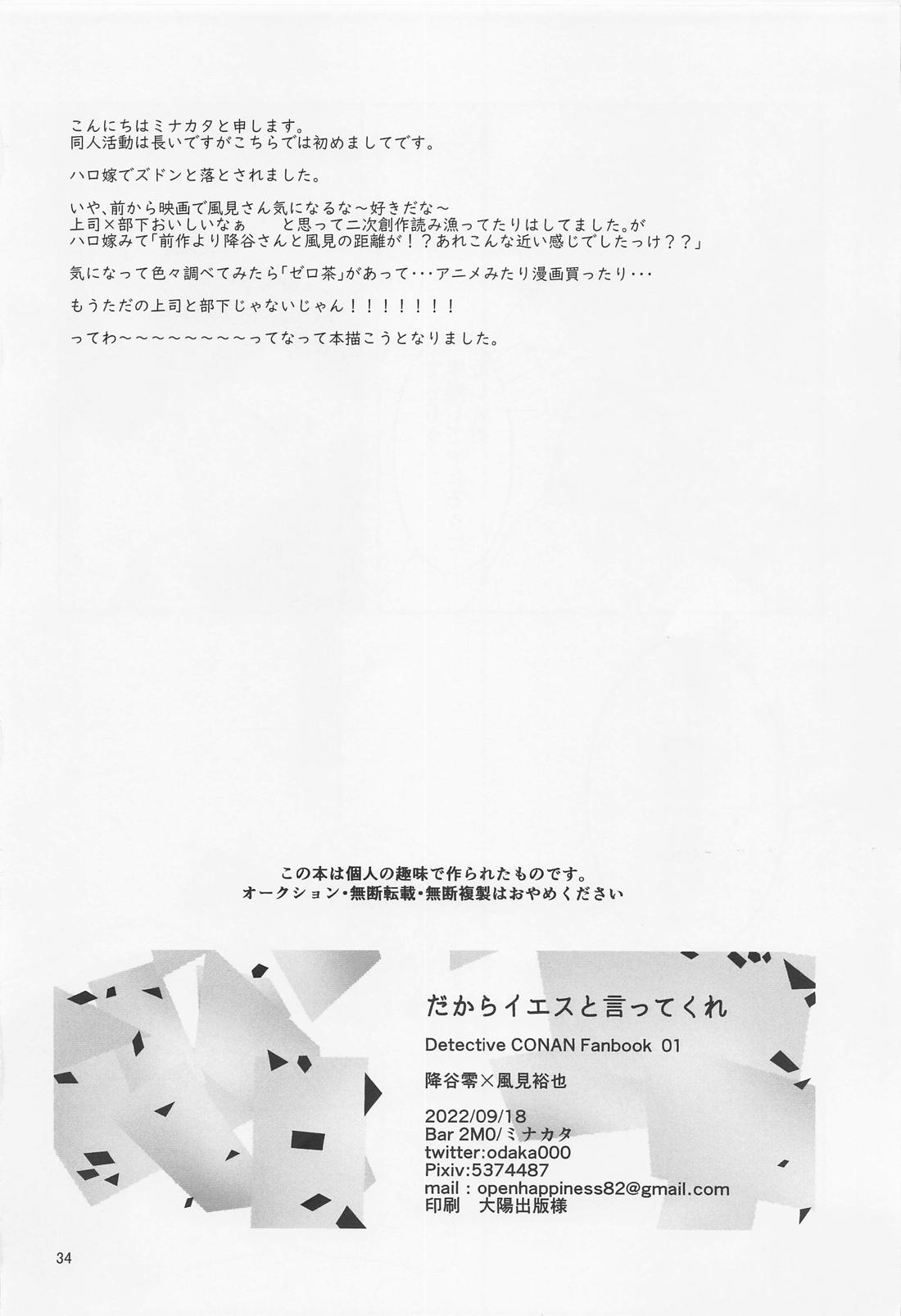 だからイエスと言ってくれ【名探偵コナン/降谷×風見】 page 33