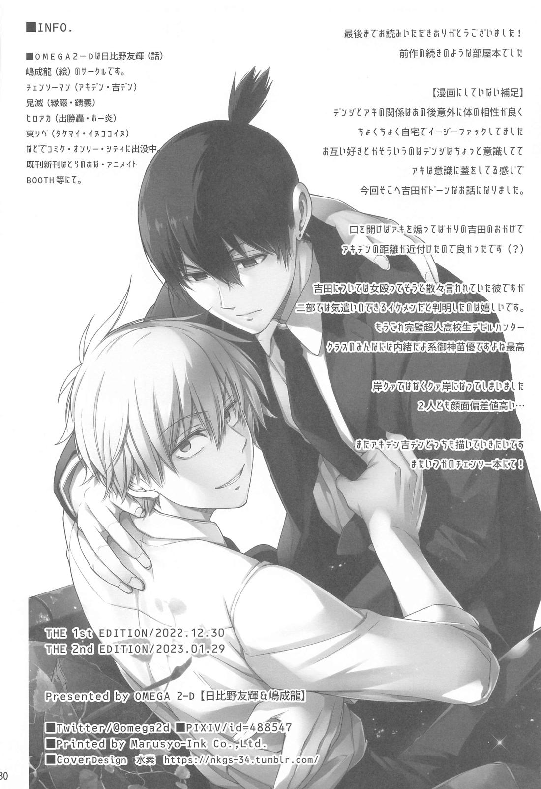 電鋸男vs3Pしないと出られない部屋【チェンソーマン/吉田×デンジ】 page 29