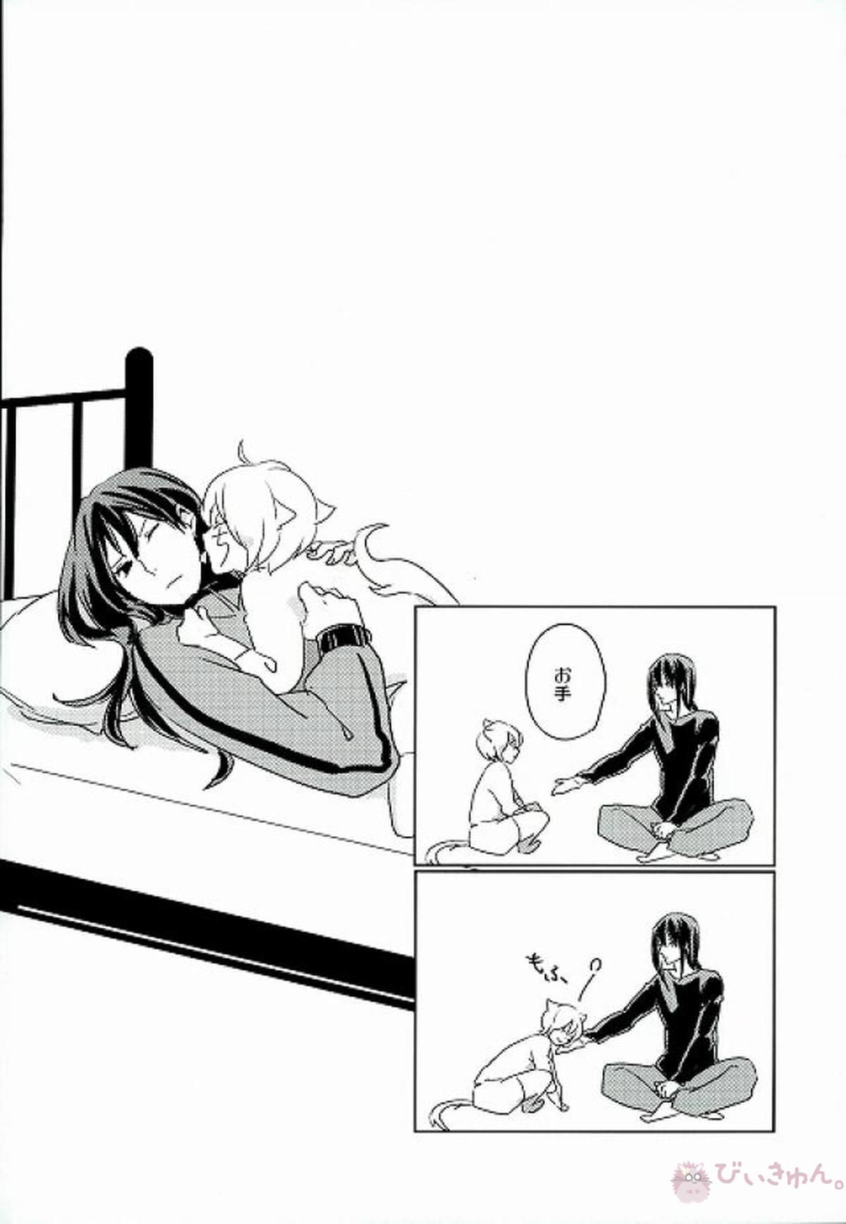 にゃれんといっしょ！【D.Gray-man/アレ神(アレン×神田)】 page 14