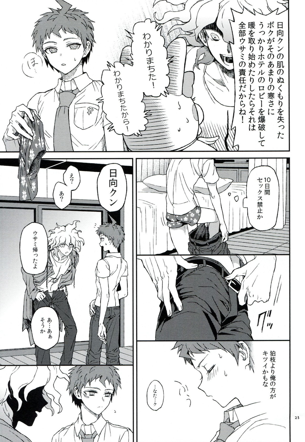 布のむこうのマジカント【ダンガンロンパ/狛日】 page 22