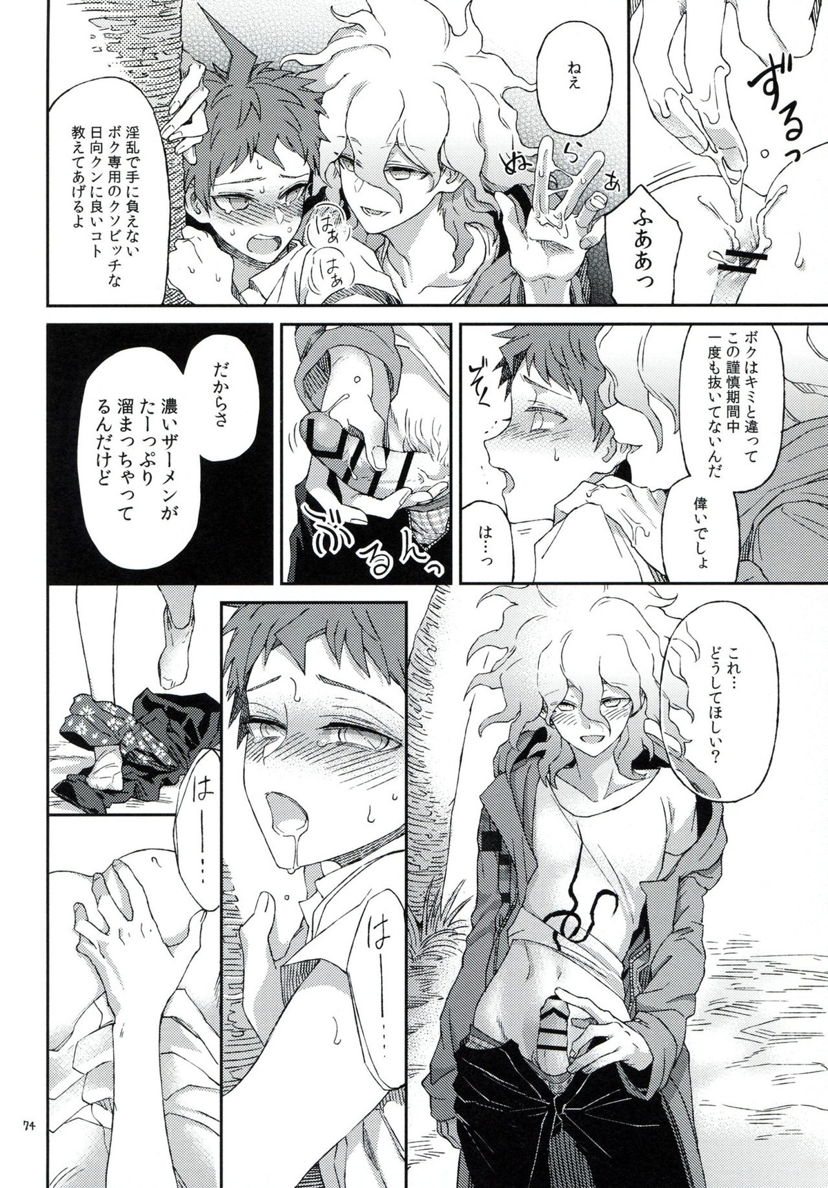 布のむこうのマジカント【ダンガンロンパ/狛日】 page 73