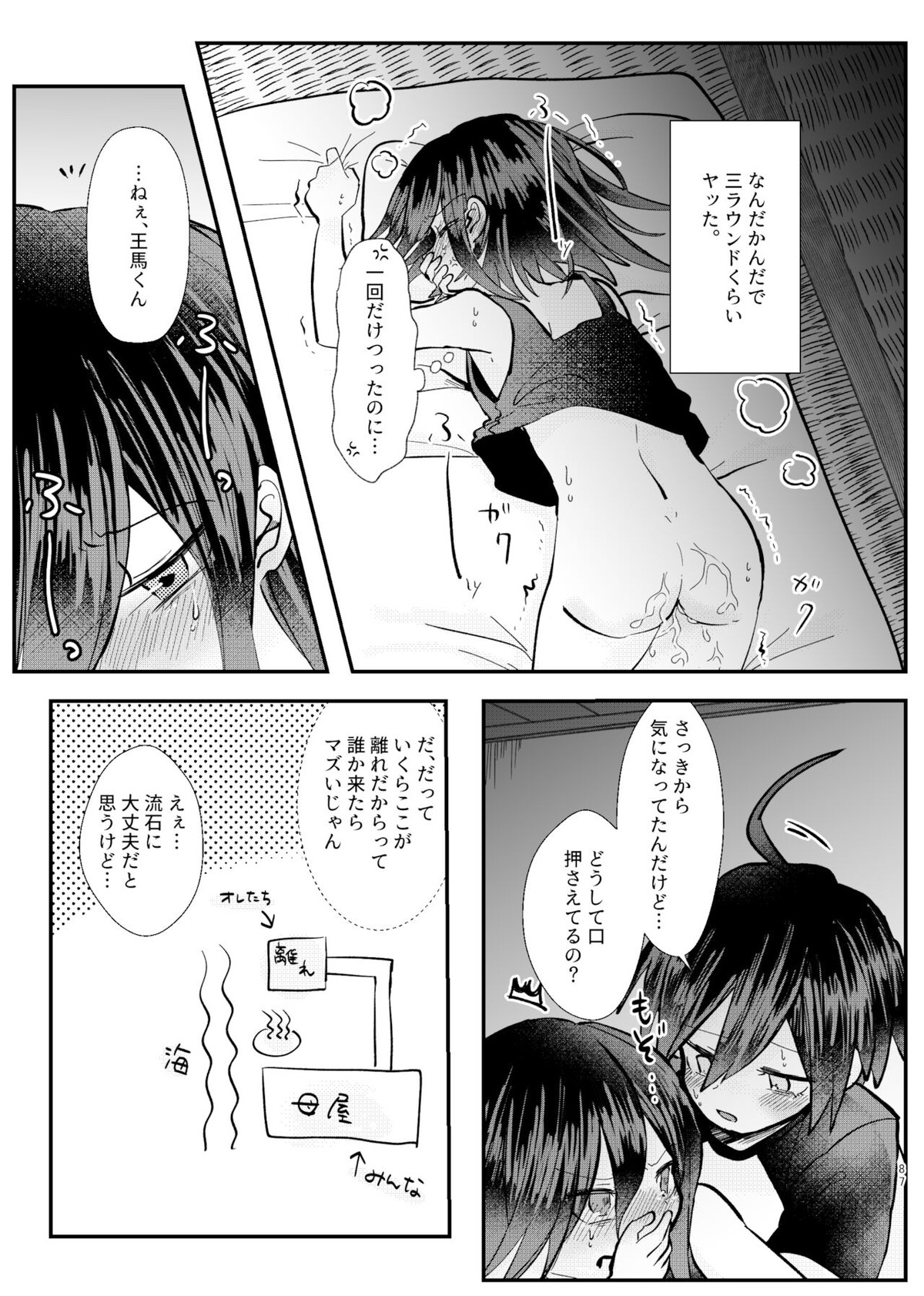 強制幽婚事変【ダンガンロンパ/最原×王馬】 page 85