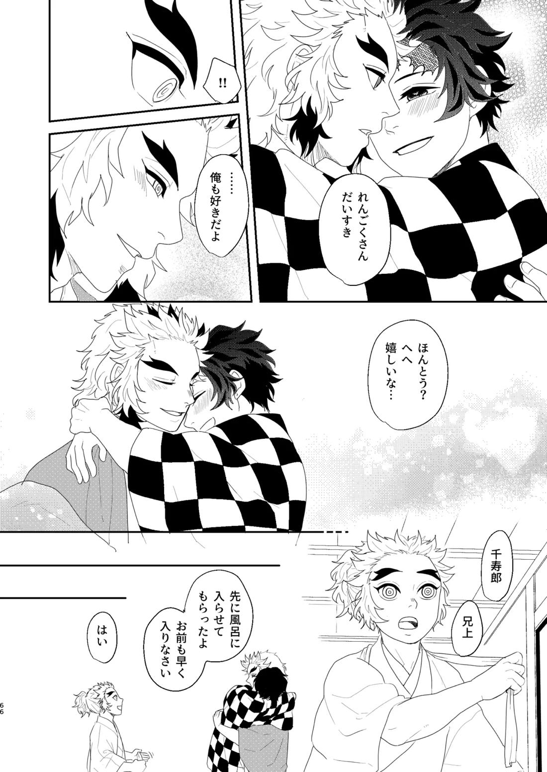 すべて委ねて 差し出して【鬼滅の刃/煉炭】 page 65