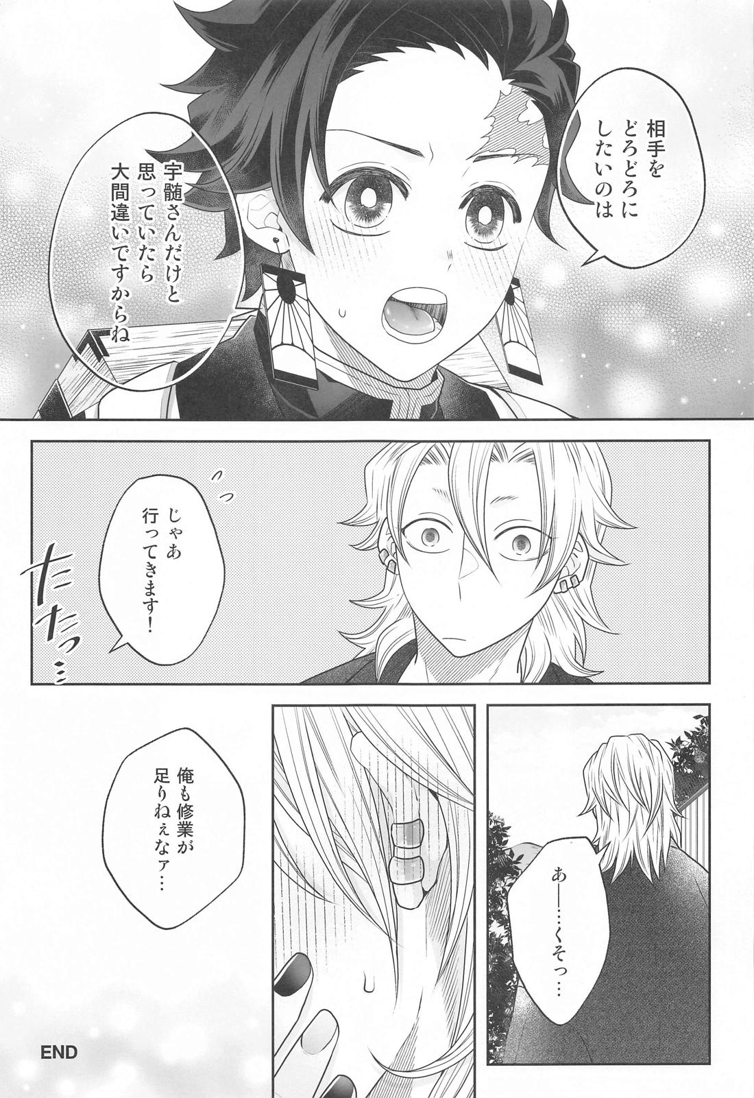 とりあえず手淫を見せてもらおうか【鬼滅の刃/宇炭】 page 20