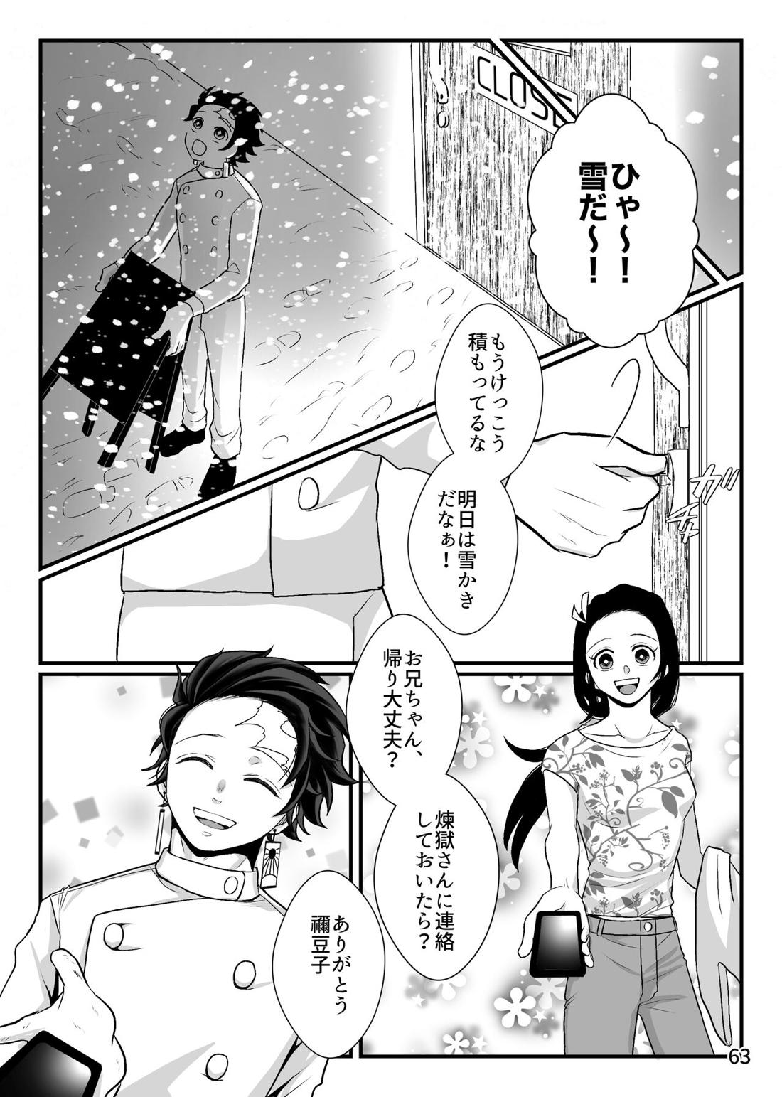 強火がすぎるぞ、少年！【鬼滅の刃/煉炭】 page 63