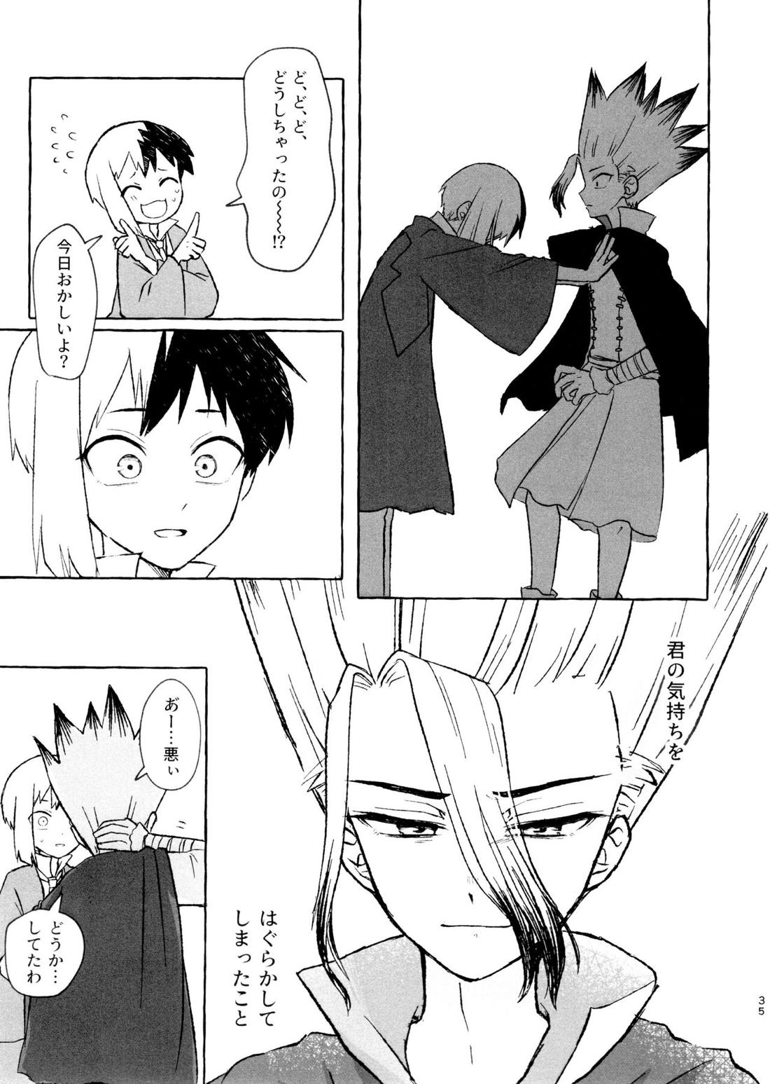 バナナはお酒で挿入りますか？【Dr.STONE/千空×ゲン】 page 34