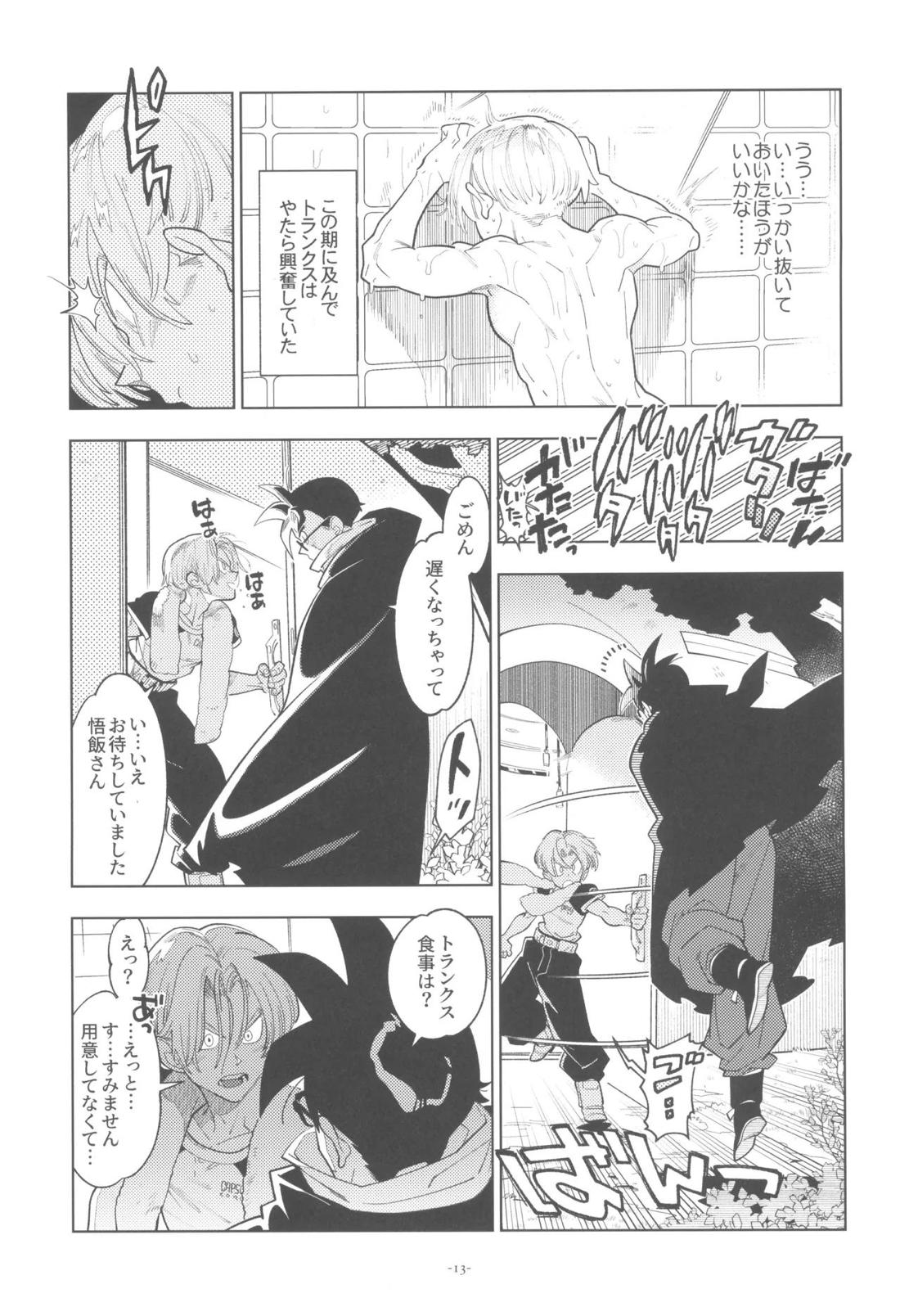 黒衣の未来戦士、眼鏡をかける。【ドラゴンボール/飯トラ】 page 12