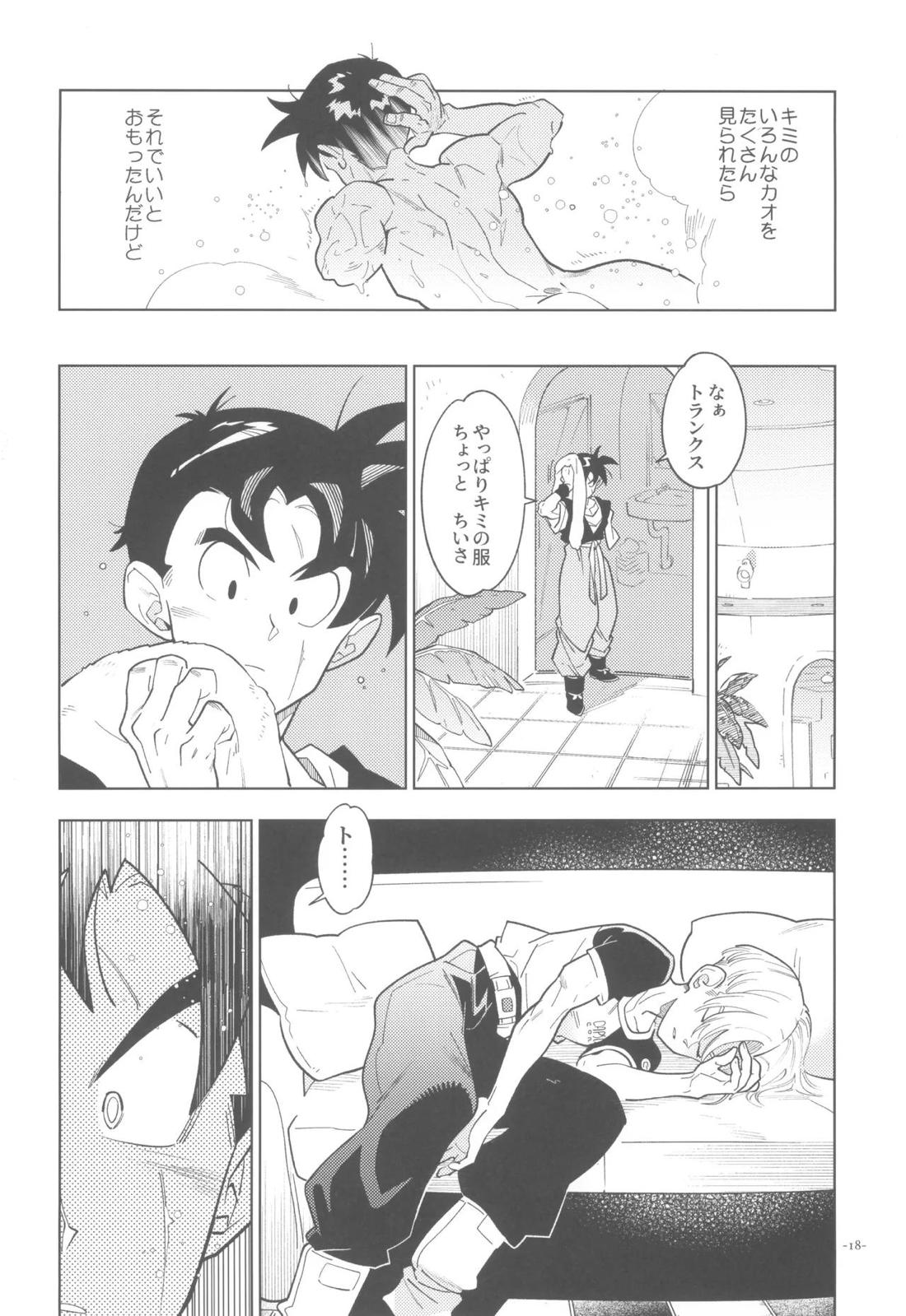 黒衣の未来戦士、眼鏡をかける。【ドラゴンボール/飯トラ】 page 17