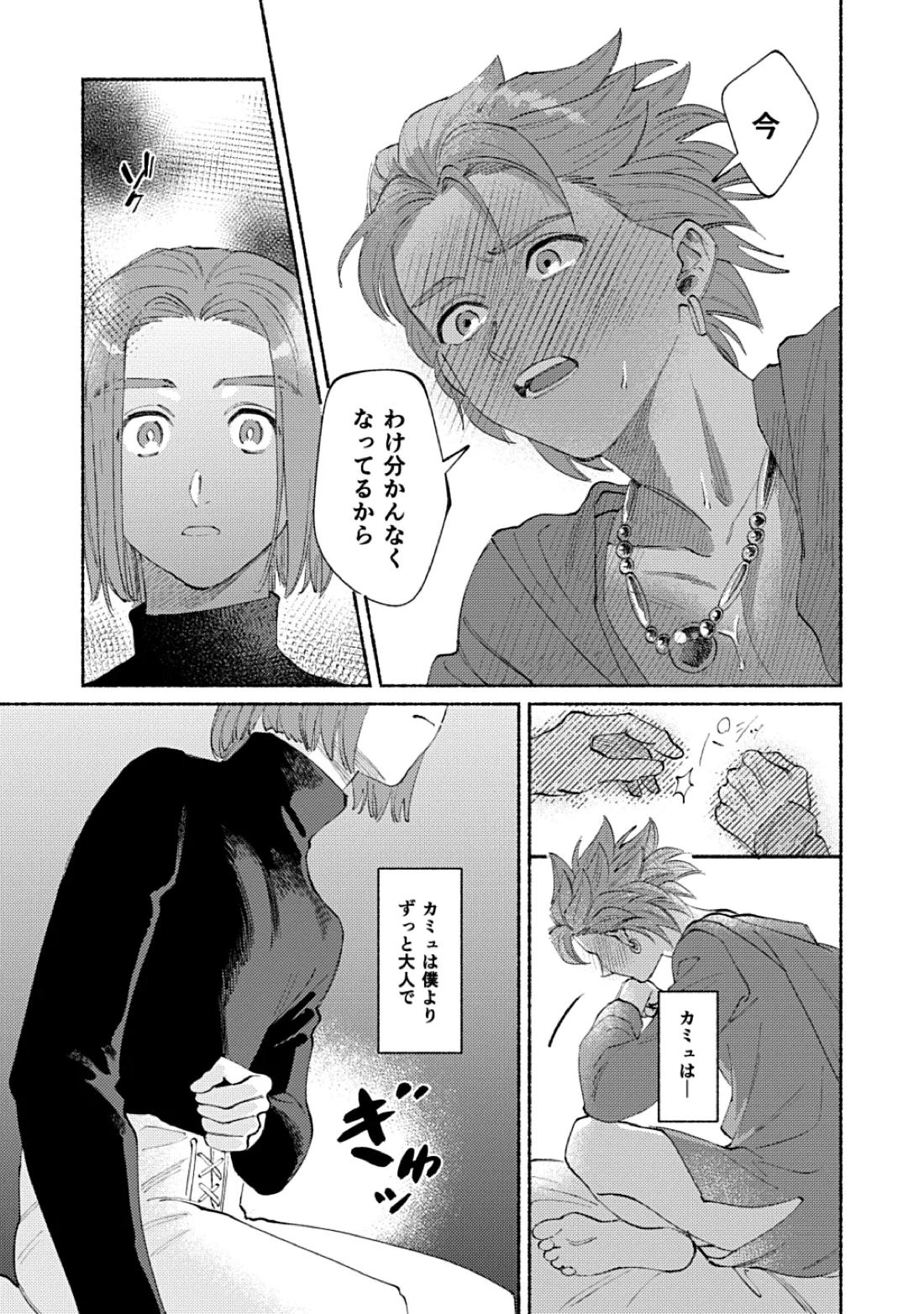 イレブンがカミュの自慰を見たがる話【ドラゴンクエスト11/主カミュ】 page 20