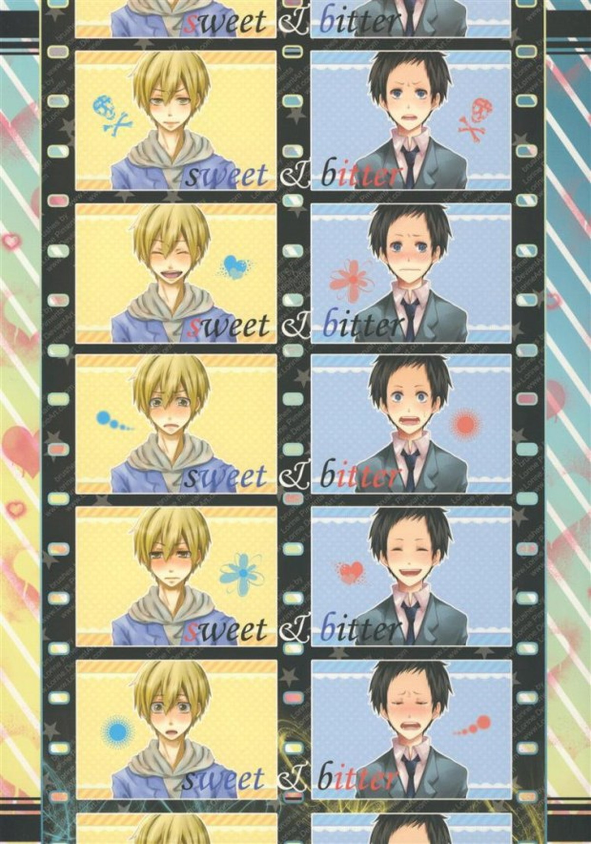 Recommended BL manga "sweet&bitter【デュラララ!!/正帝】" cover image