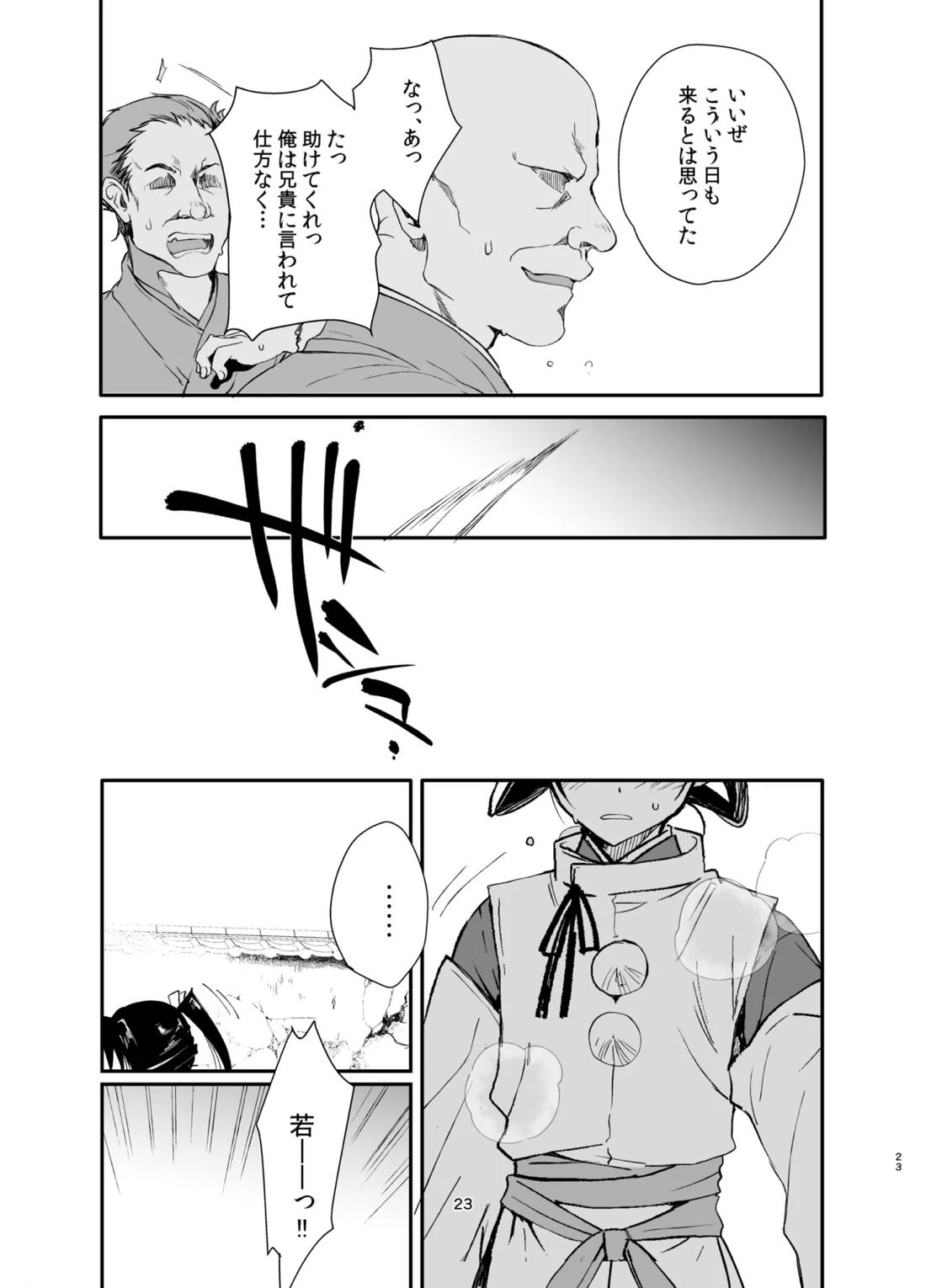 若君捕縛帳 盗賊に捕まった若君は好き放題嬲られる【逃げ上手の若君/モブ×時行】 page 23
