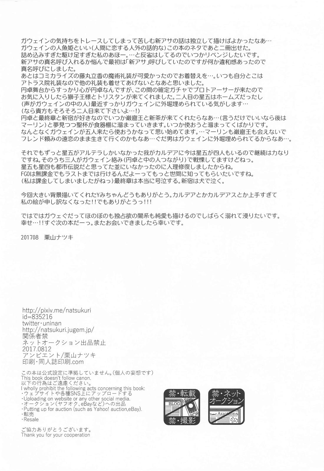 沈黙の声が響いている【Fateシリーズ/ガウェぐだ♂】 page 25