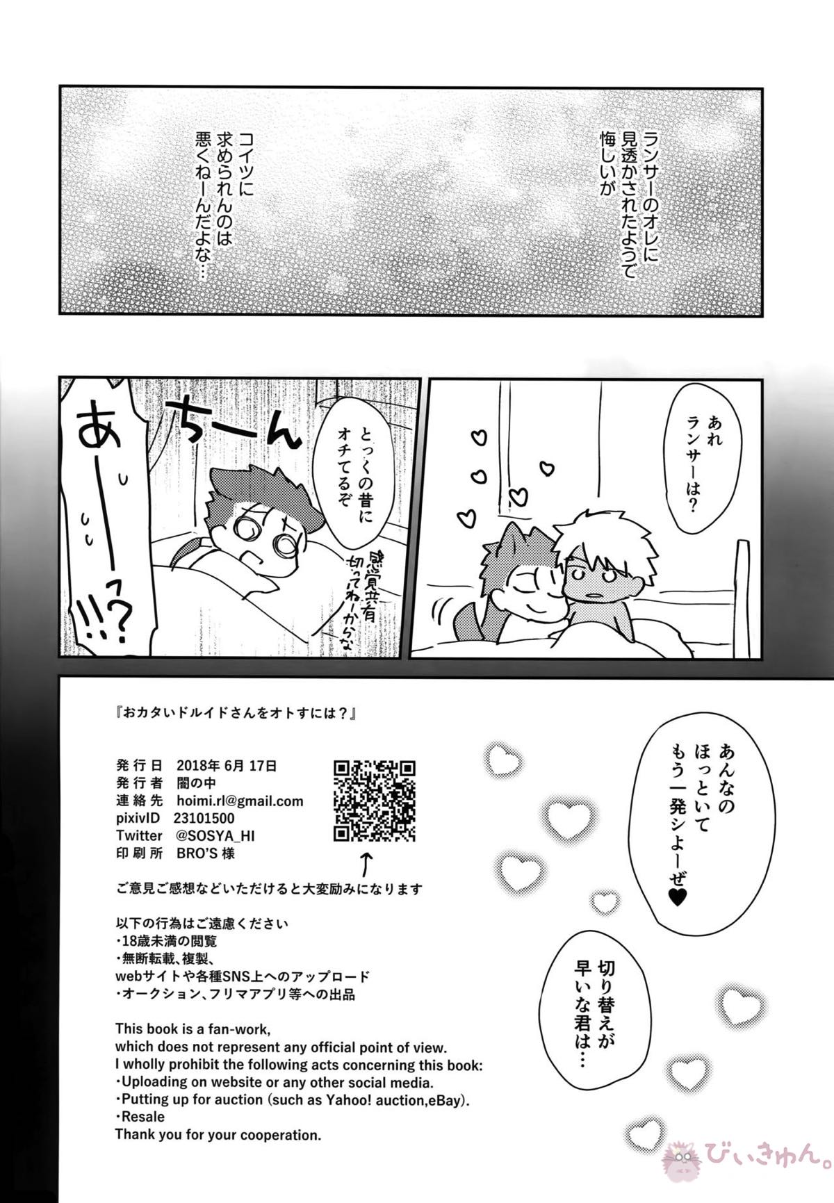 おカタいドルイドさんをオトすには？【Fateシリーズ/弓槍】 page 17