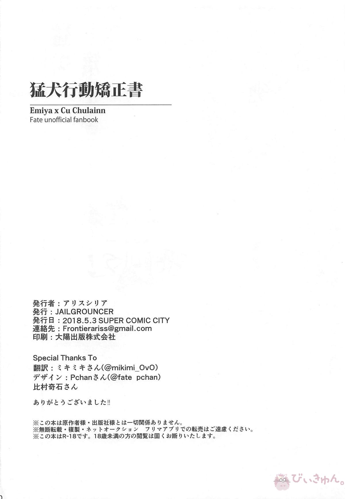 猛犬行動矯正書【Fateシリーズ/弓槍】 page 81