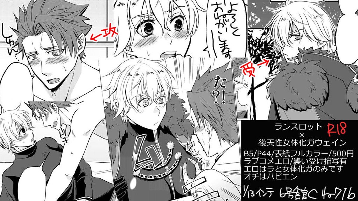ガウェイン後天性女体化からのランスロット×ガウェインの本【Fateシリーズ/ランガウェ】 page 11