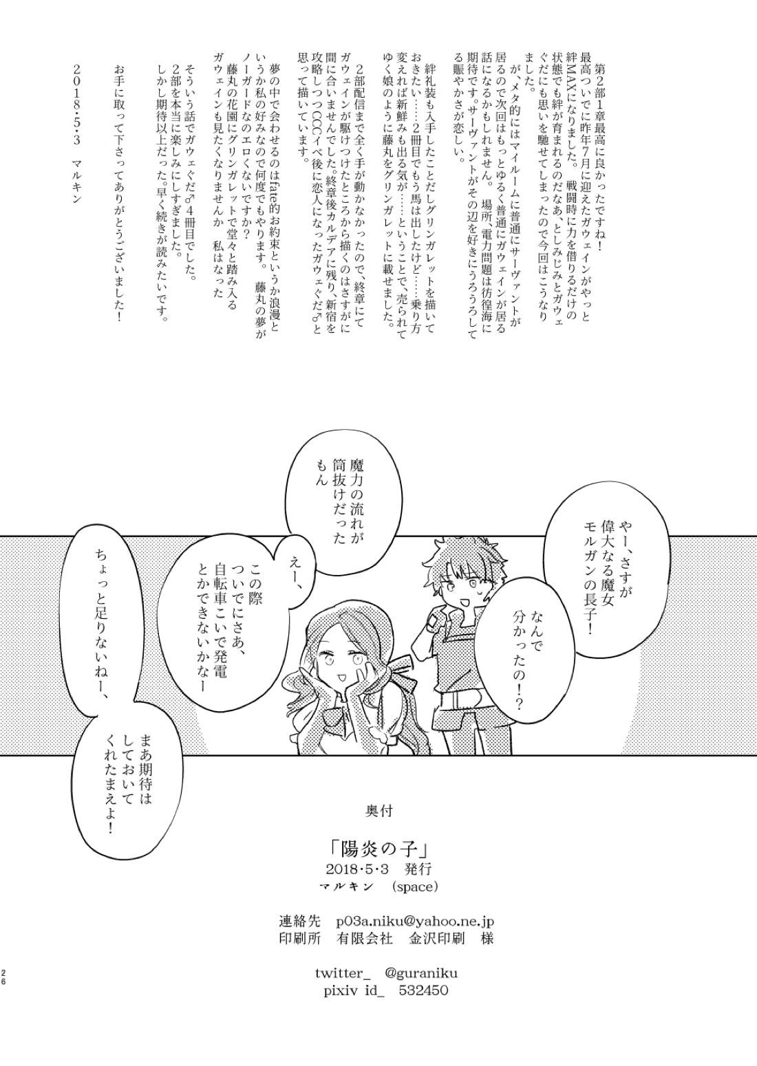 陽炎の子【Fateシリーズ/ガウェぐだ♂】 page 25