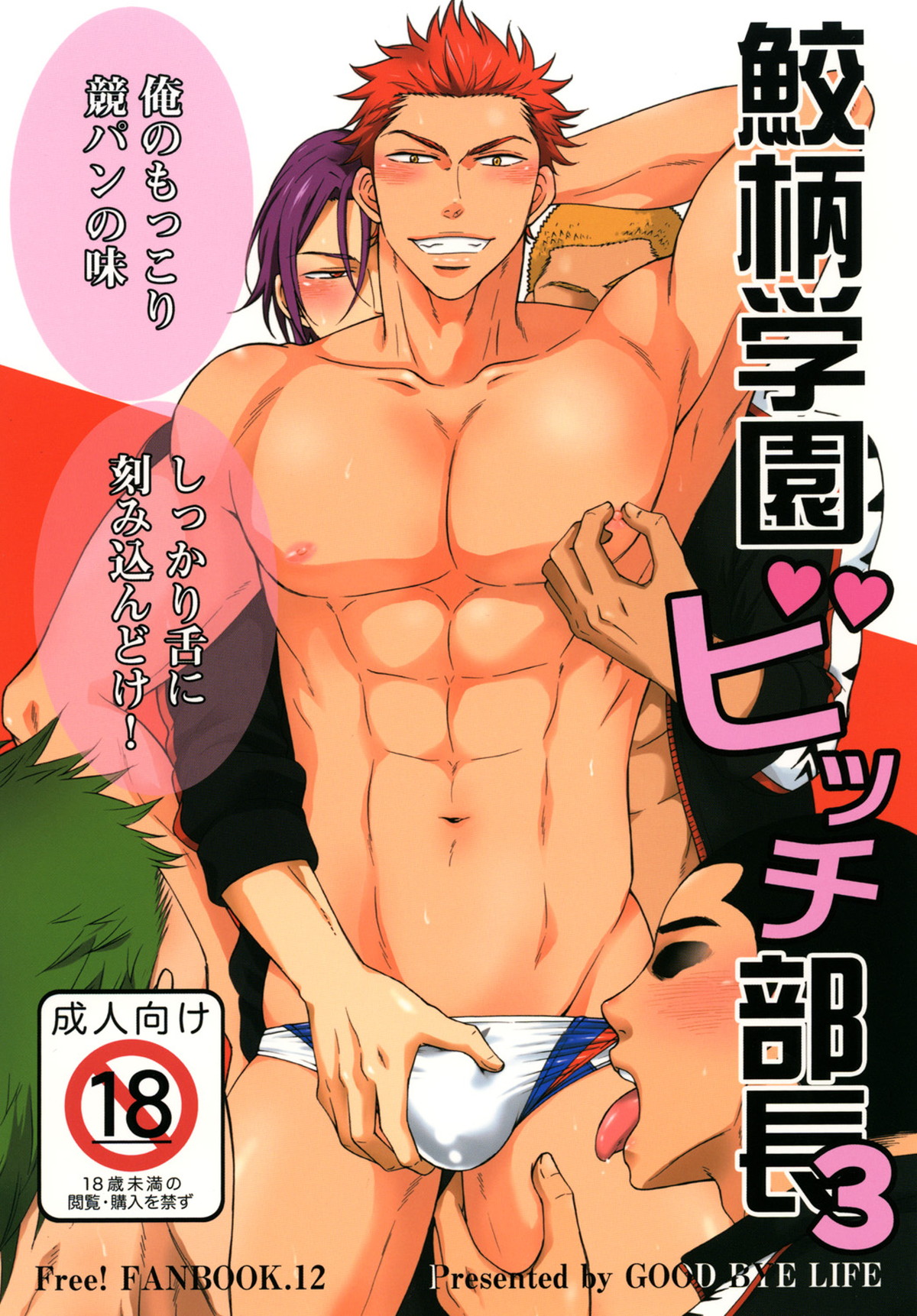 BL manga "鮫柄学園ビッチ部長3【Free!/凛清】" cover image