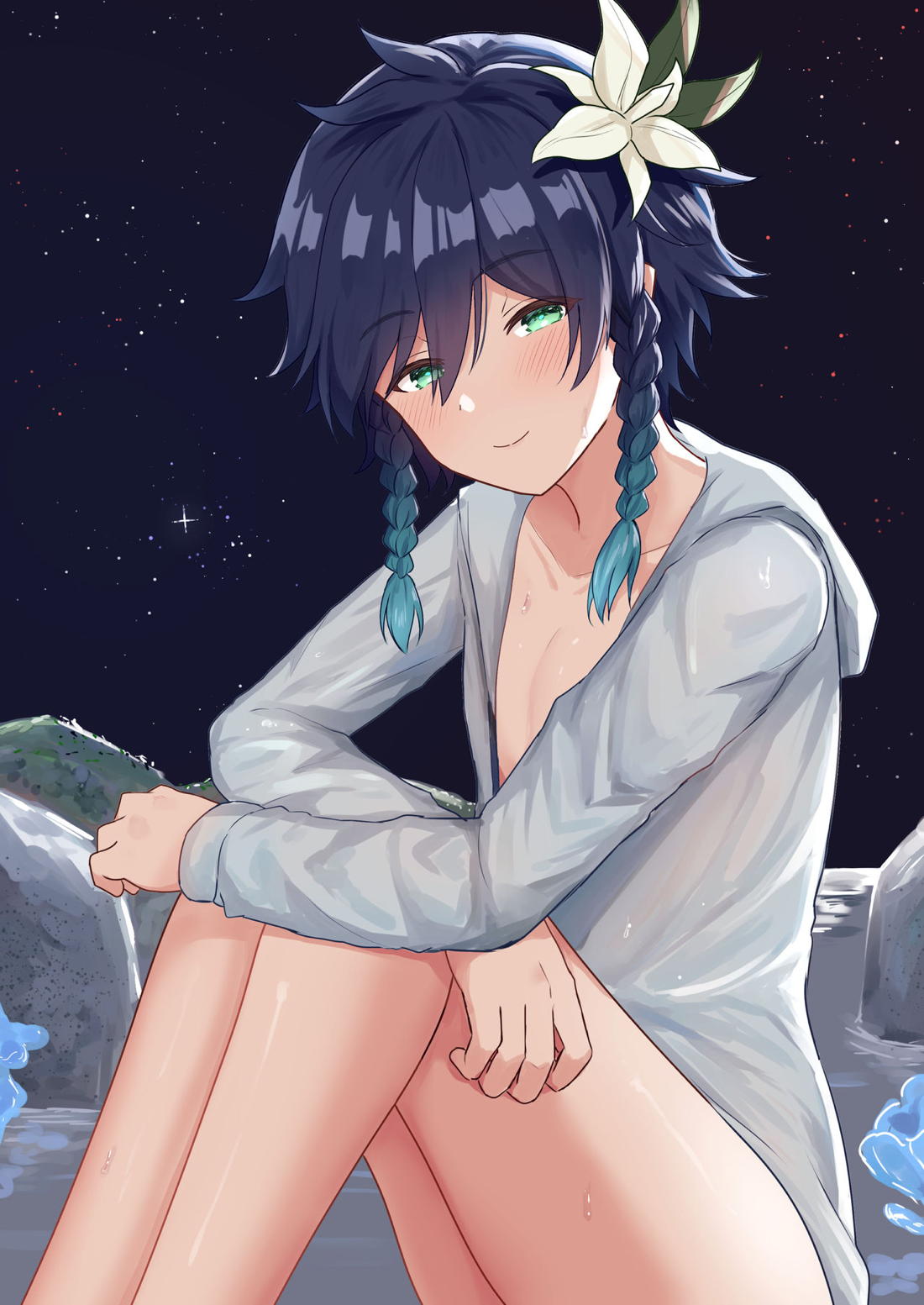 Recommended BL manga "浜辺で綴る詩【原神/空ウェン】" cover image